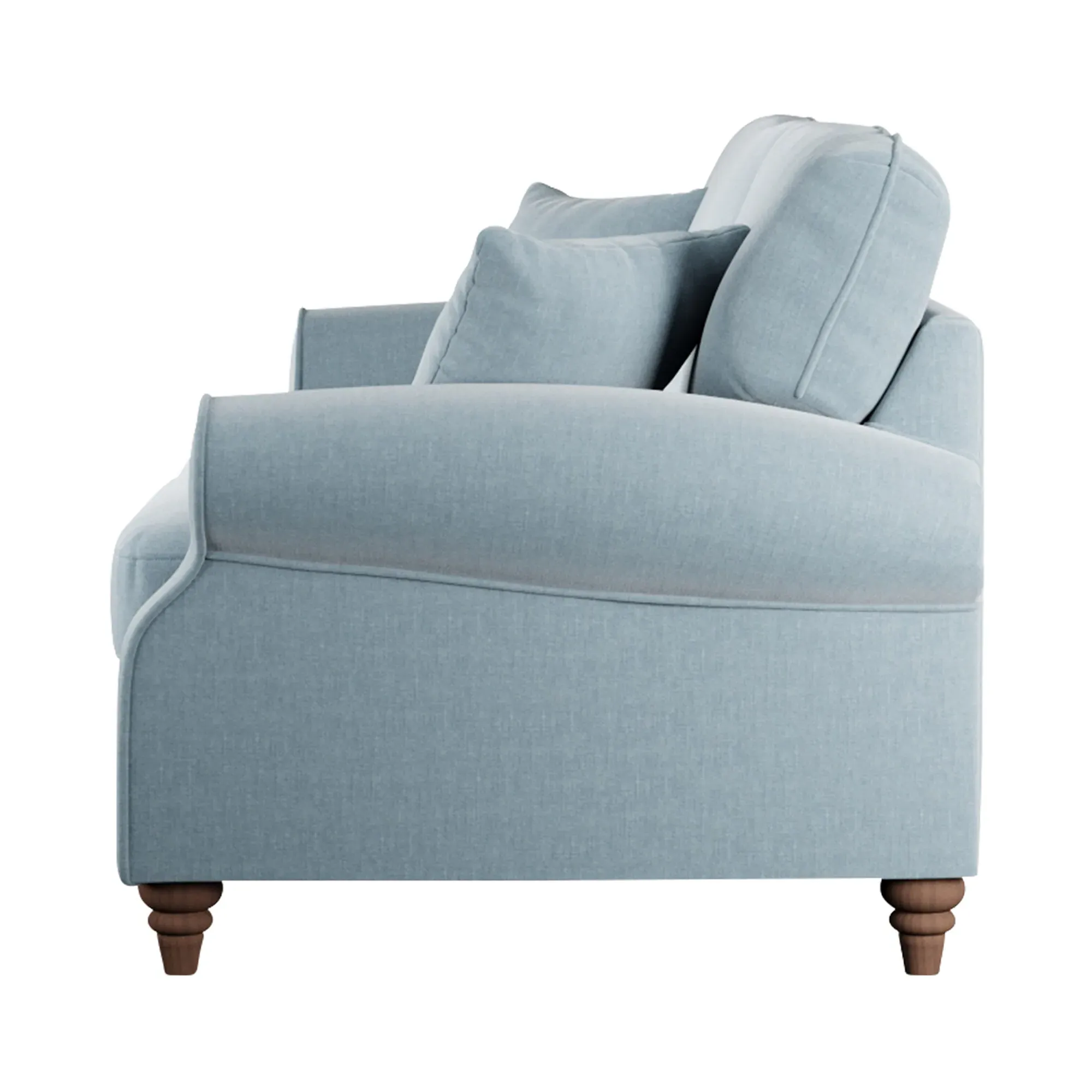 Hattie 4-Seater Sofa - Blue, Fabric