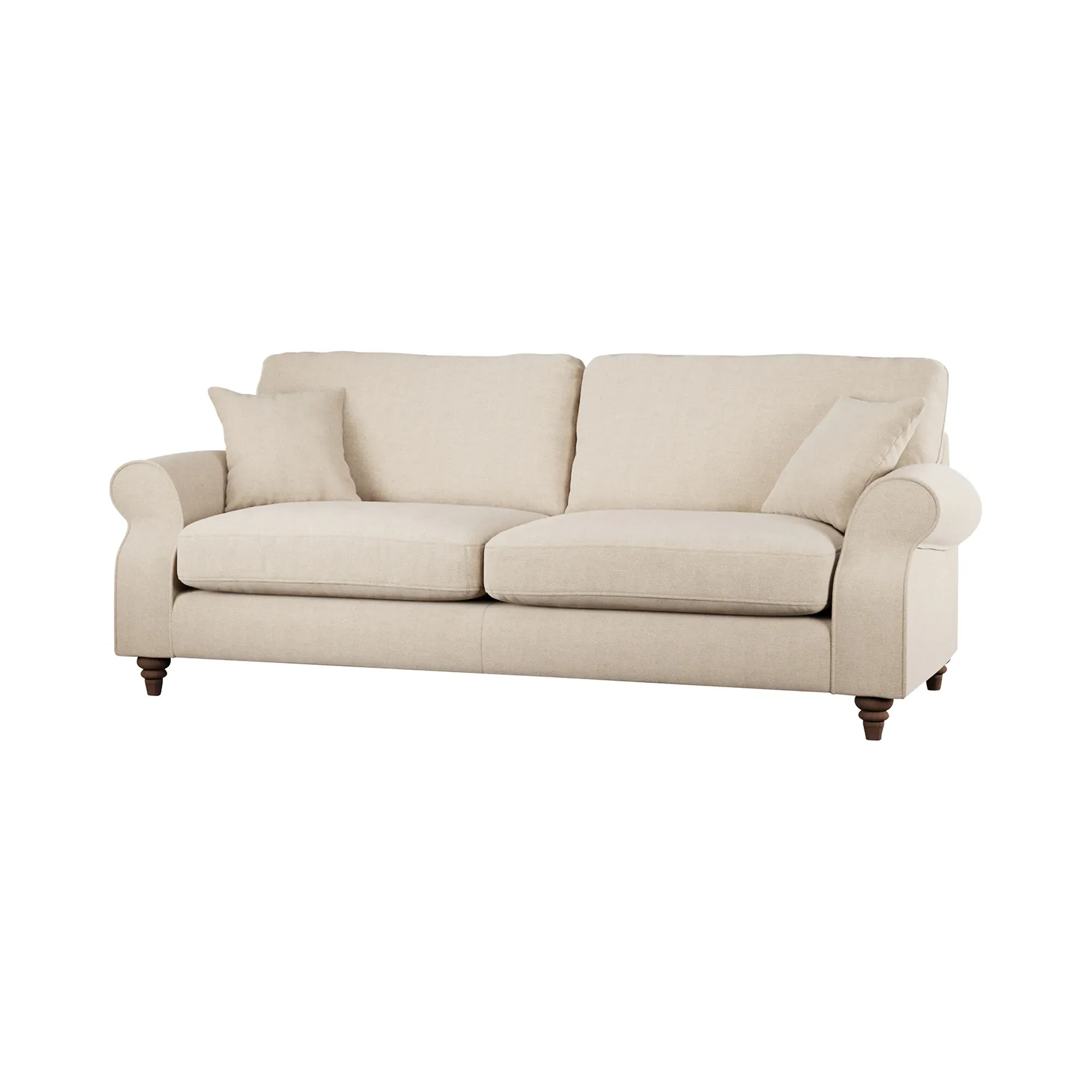 Hattie 4-Seater Sofa - Neutral, Fabric