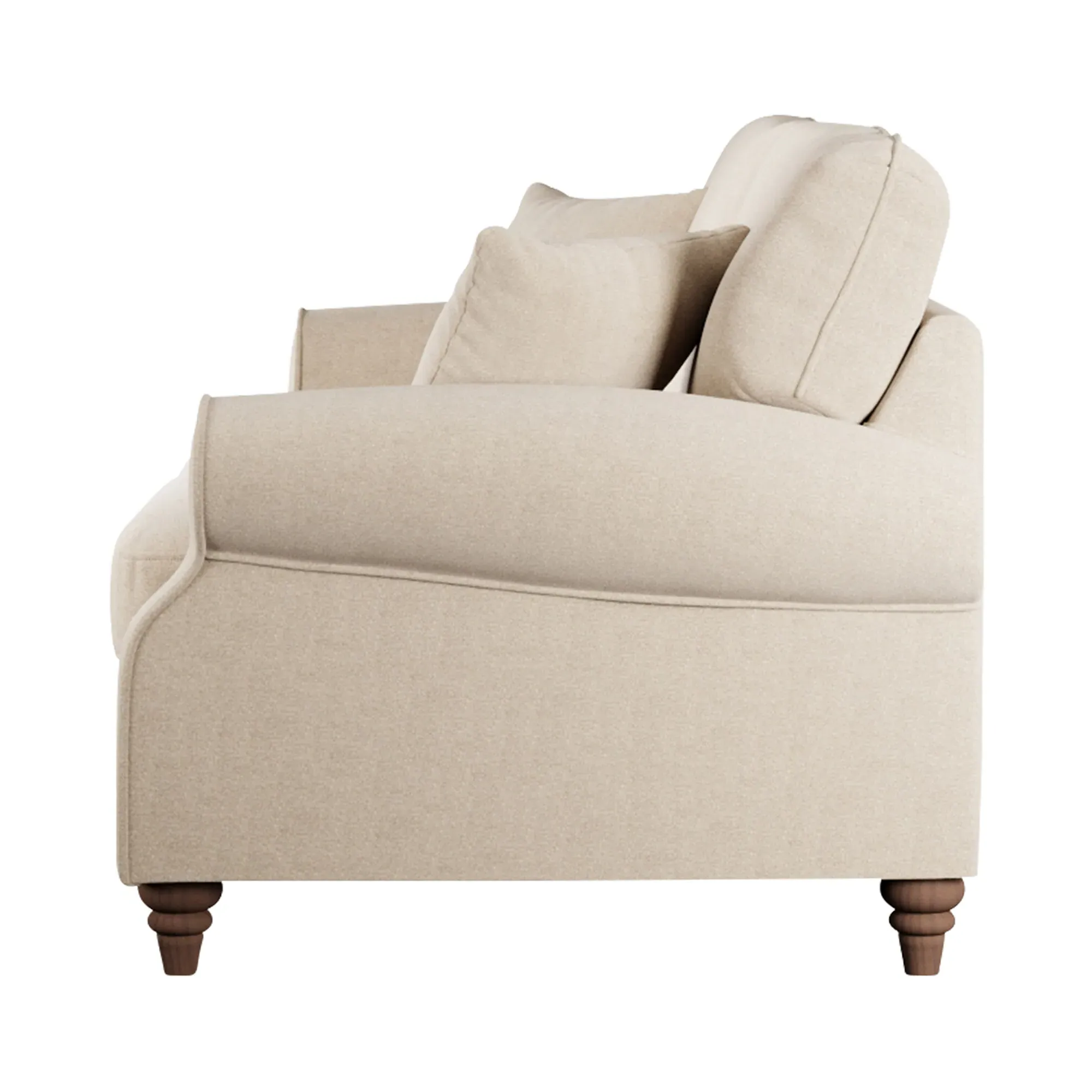 Hattie 4-Seater Sofa - Neutral, Fabric