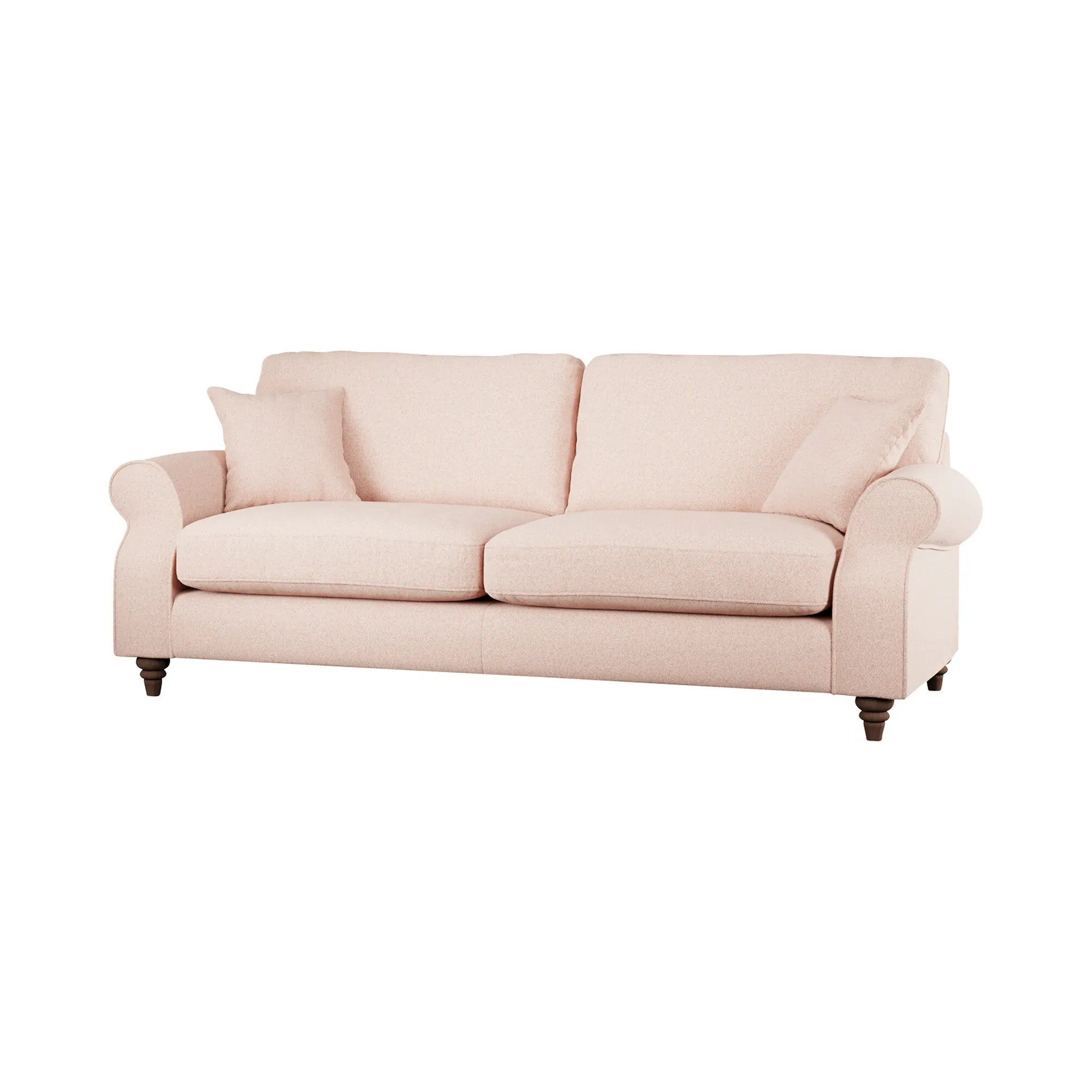 Hattie 4-Seater Sofa - Pink, Fabric
