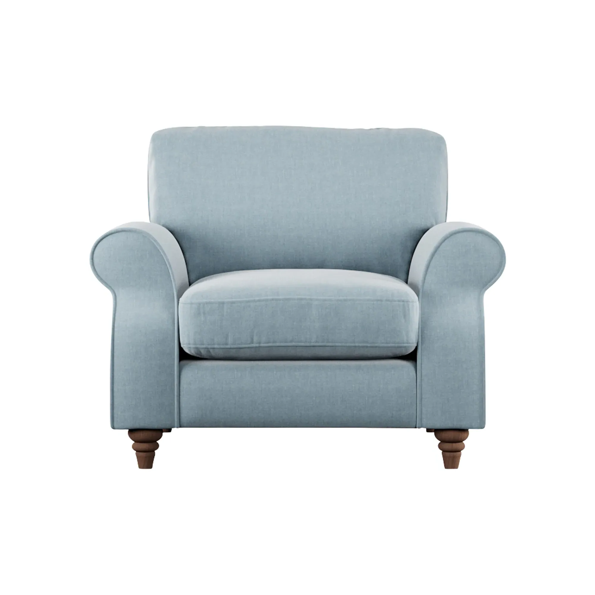 Hattie Armchair - Blue, Fabric