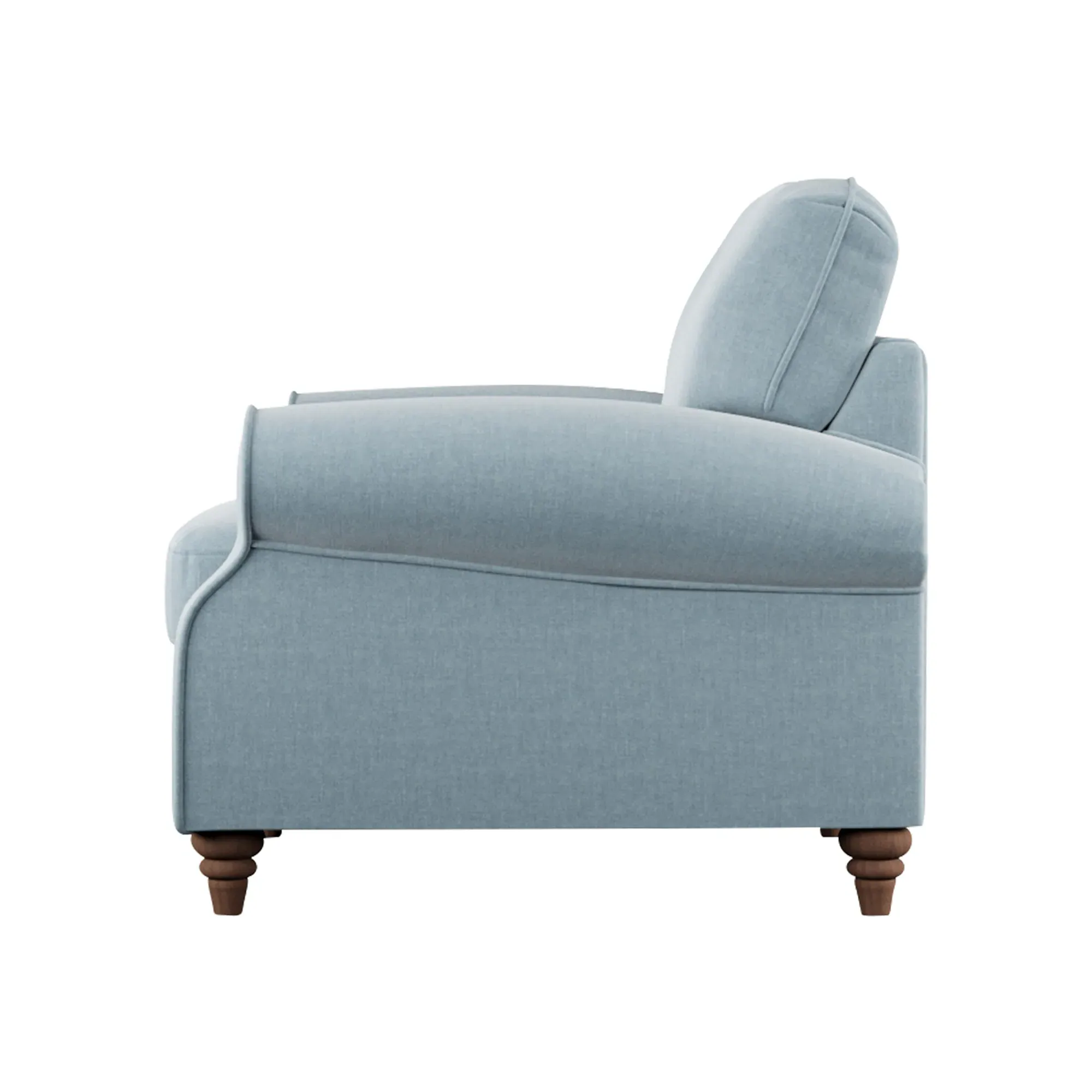 Hattie Armchair - Blue, Fabric