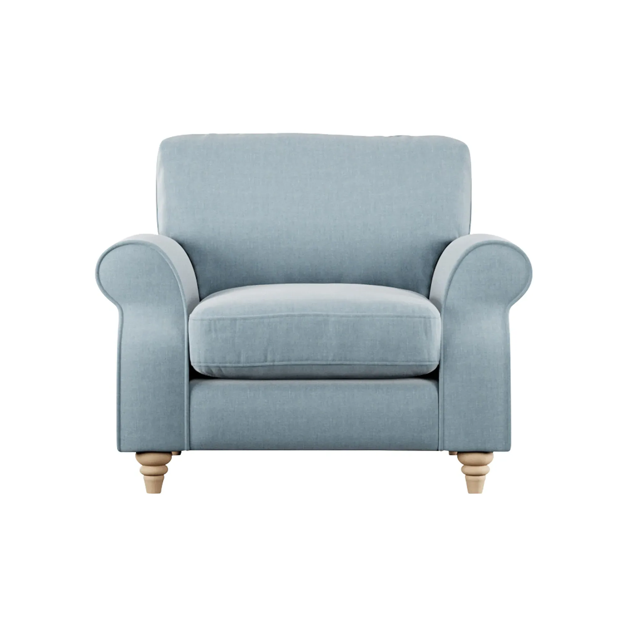 Hattie Armchair - Blue, Fabric
