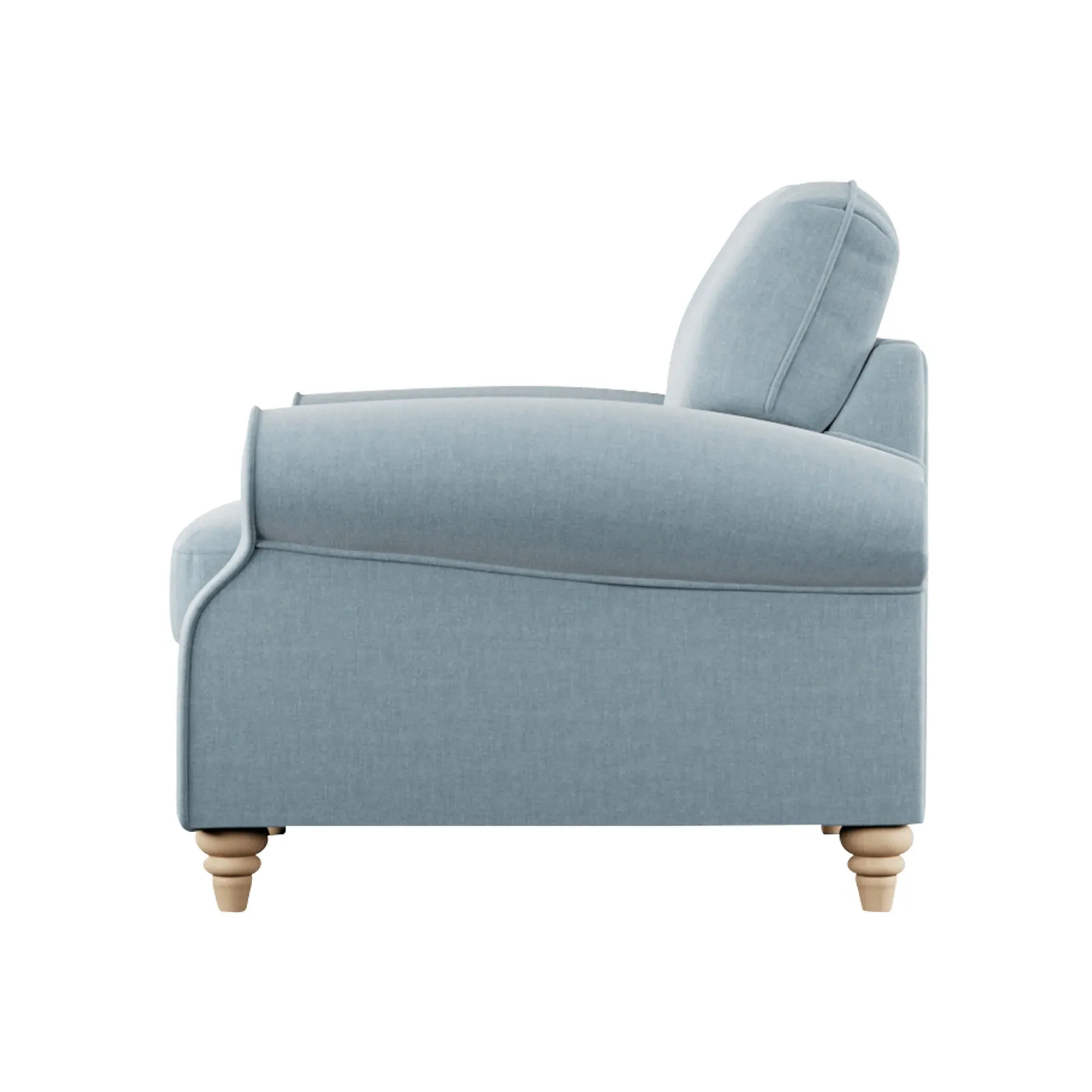 Hattie Armchair - Blue, Fabric
