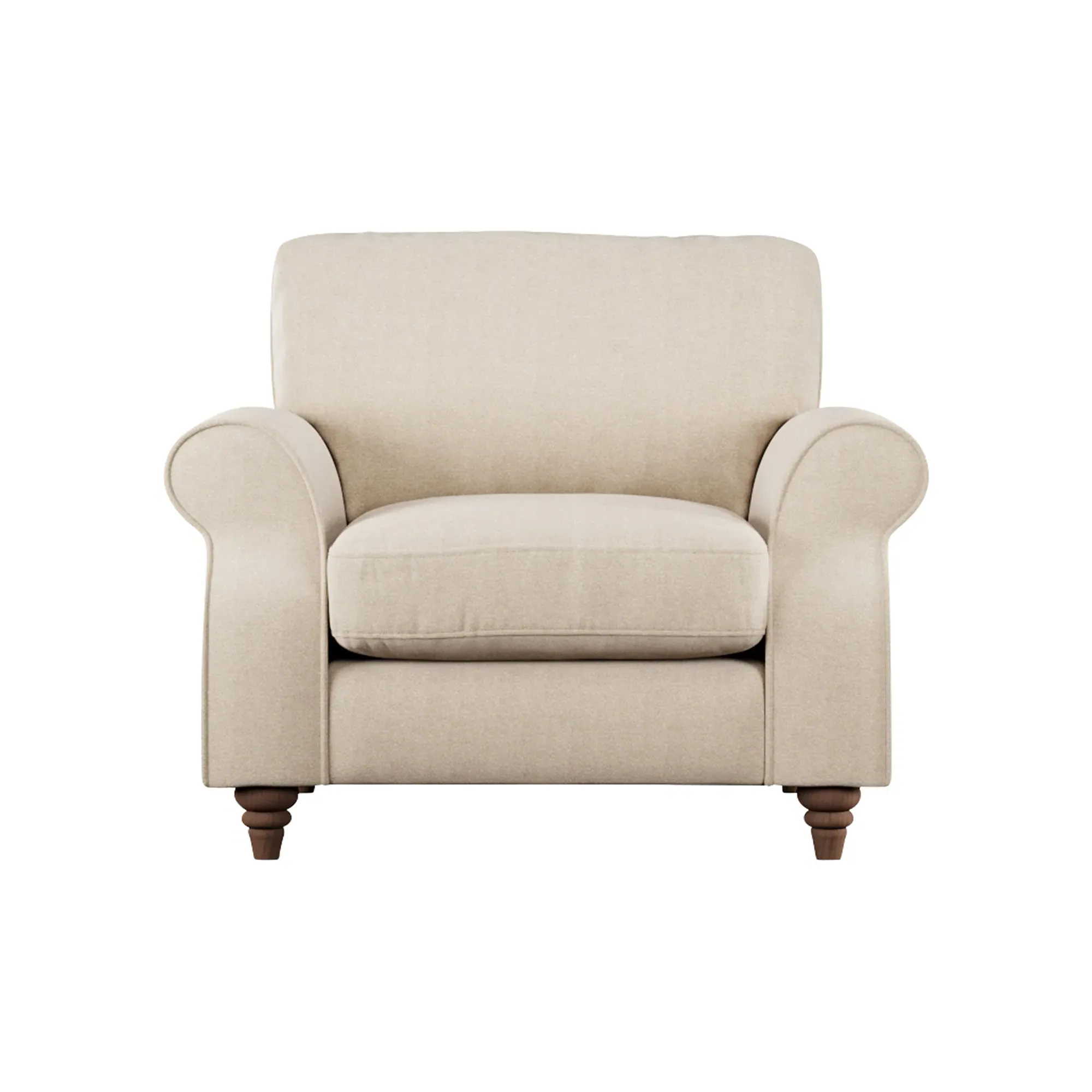 Hattie Armchair - Neutral, Fabric