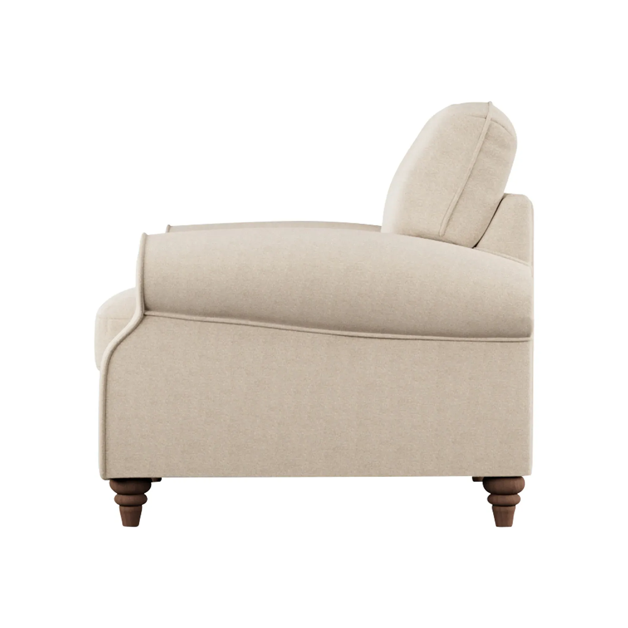 Hattie Armchair - Neutral, Fabric