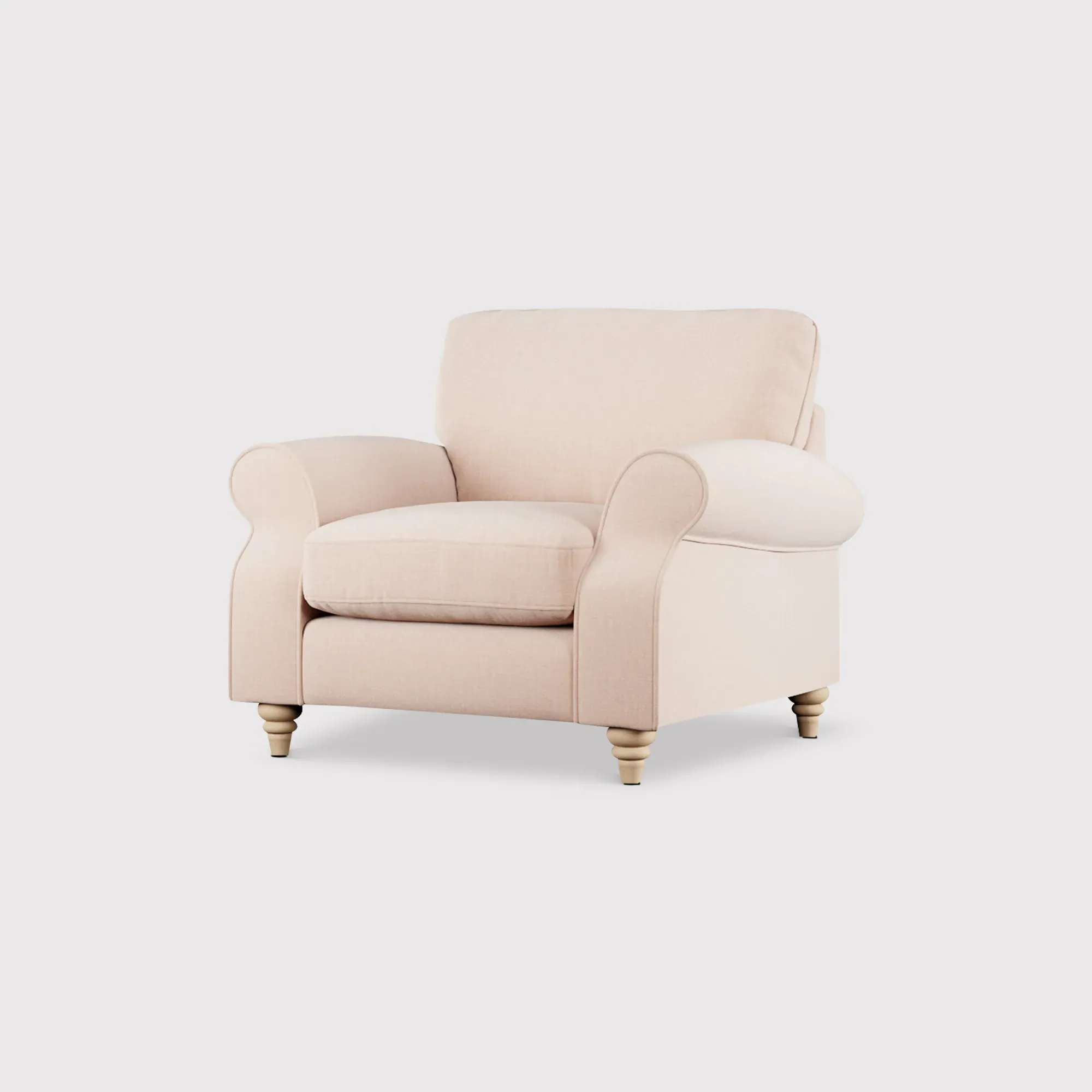 Hattie Armchair - Pink, Fabric