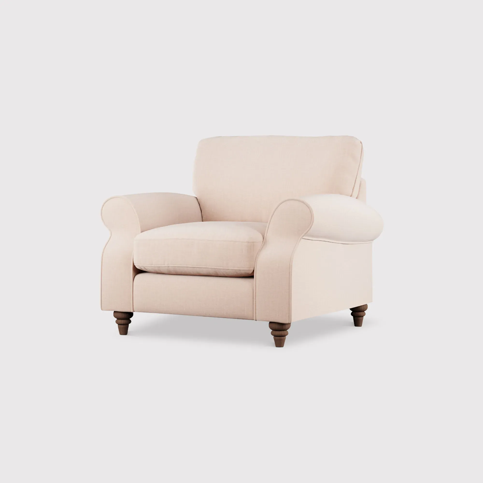 Hattie Armchair - Pink, Fabric