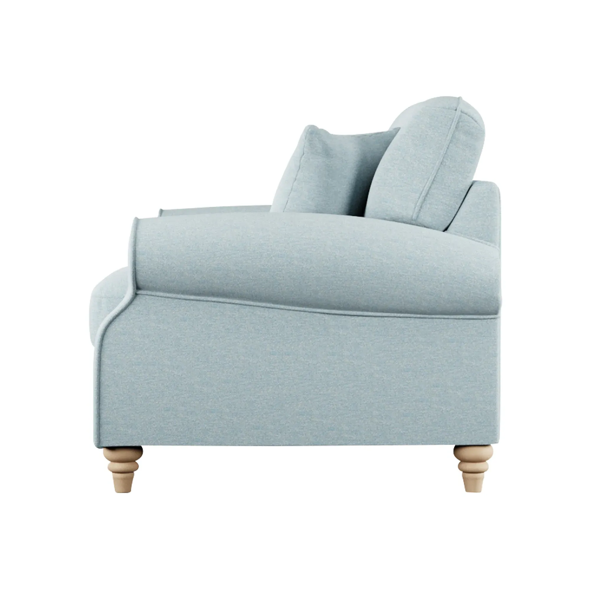 Hattie Snuggler Chair - Blue, Fabric