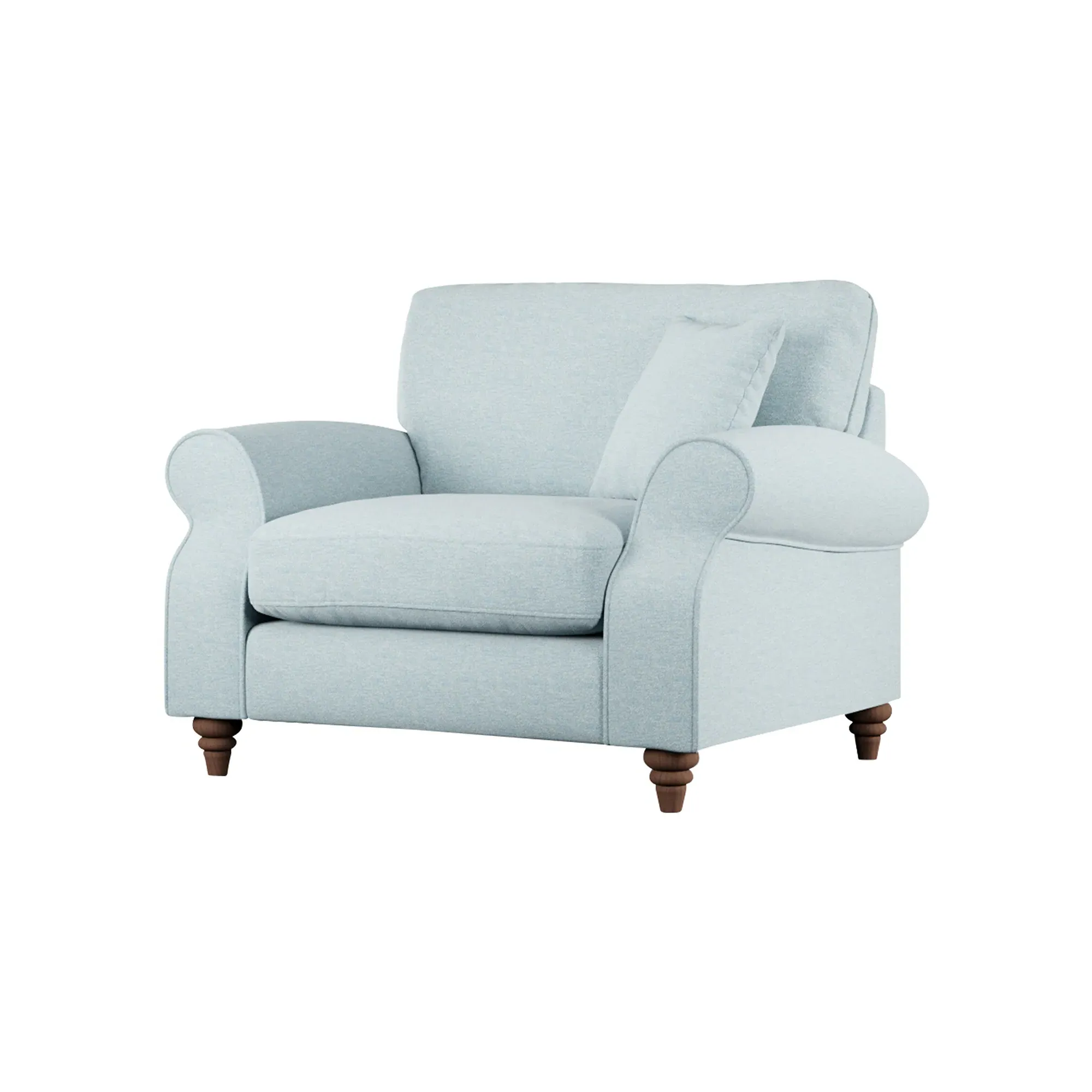 Hattie Snuggler Chair - Blue, Fabric