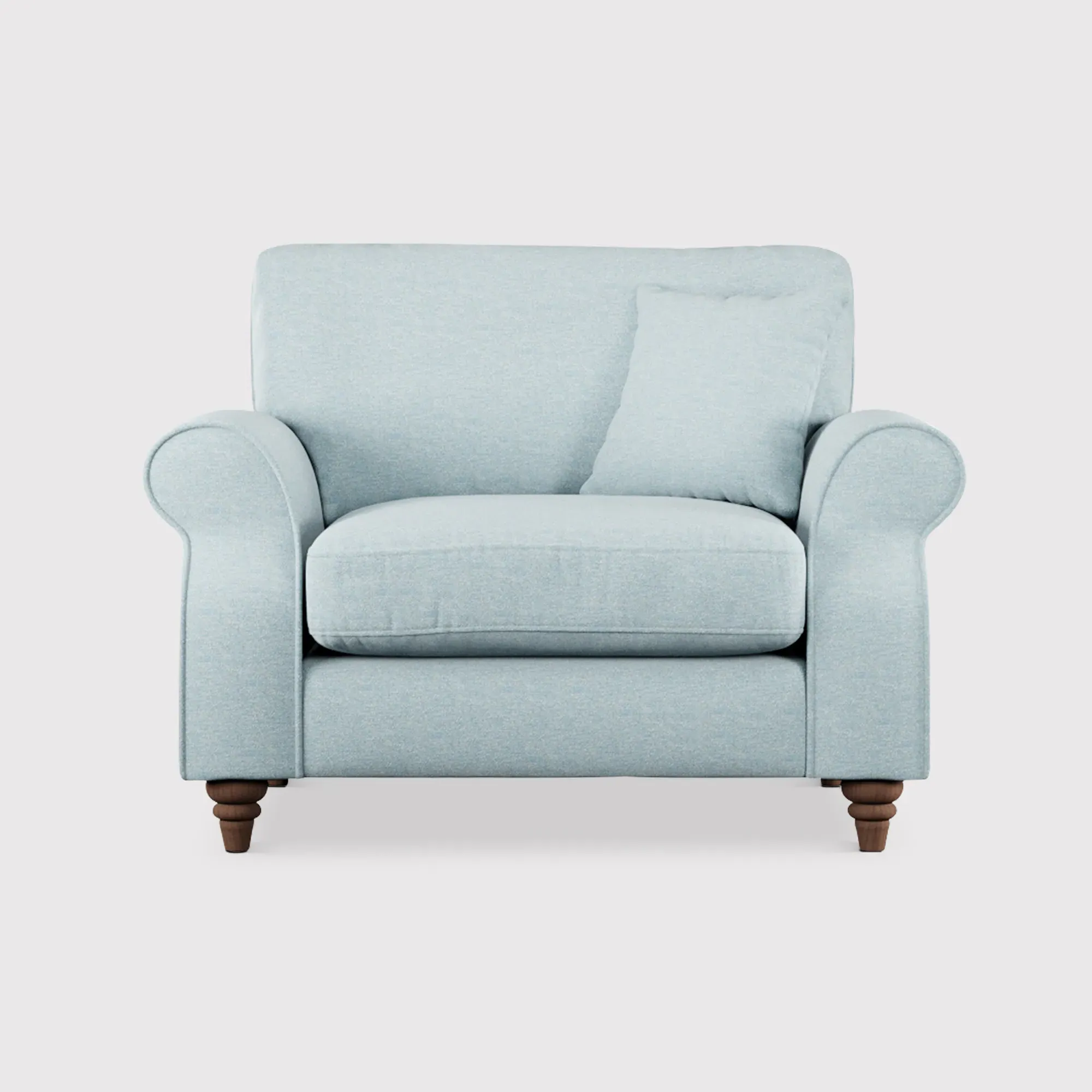 Hattie Snuggler Chair - Blue, Fabric