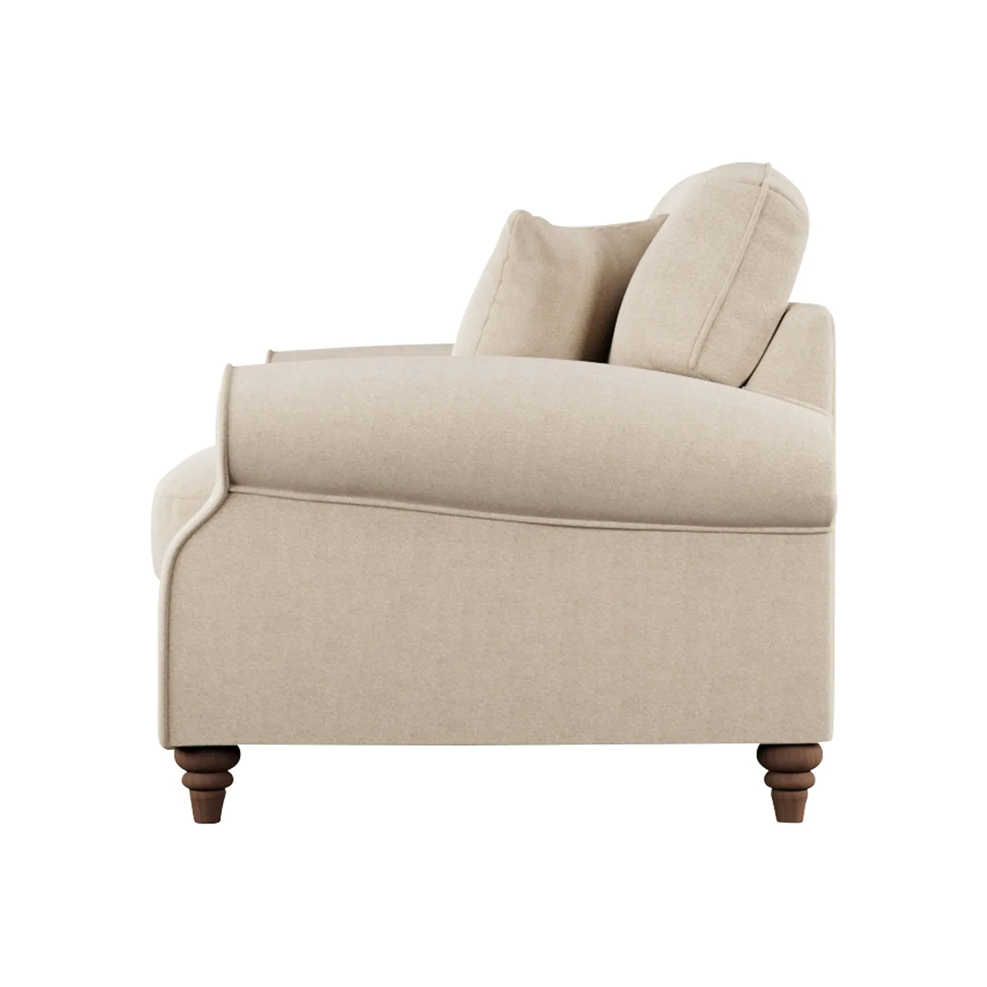 Hattie Snuggler Chair - Neutral, Fabric