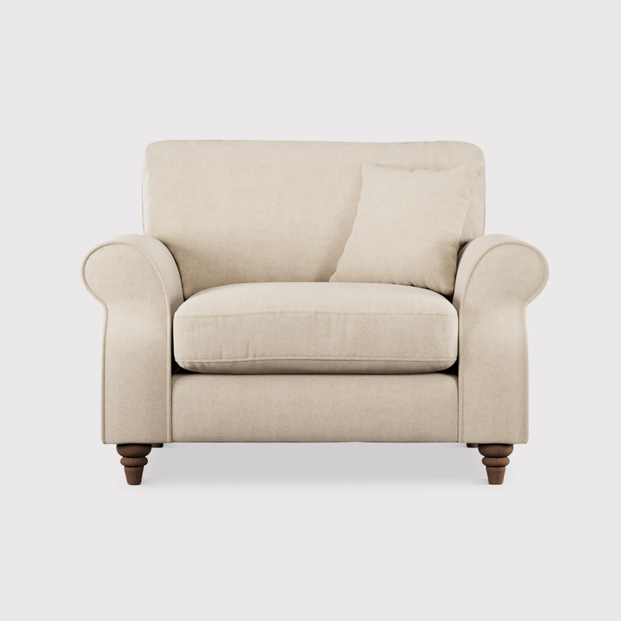 Hattie Snuggler Chair - Neutral, Fabric
