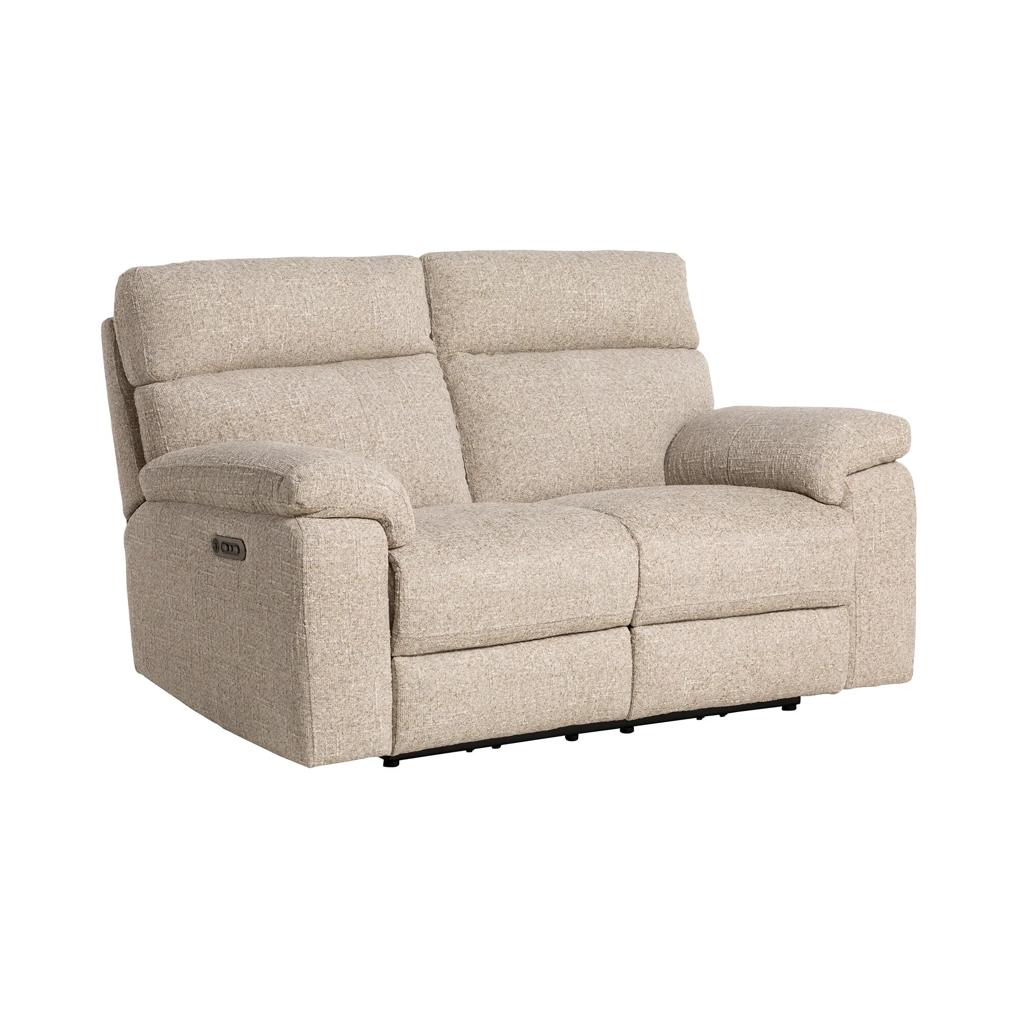 Hawkin 2-Seater Sofa with Zero Gravity Recliner - Neutral