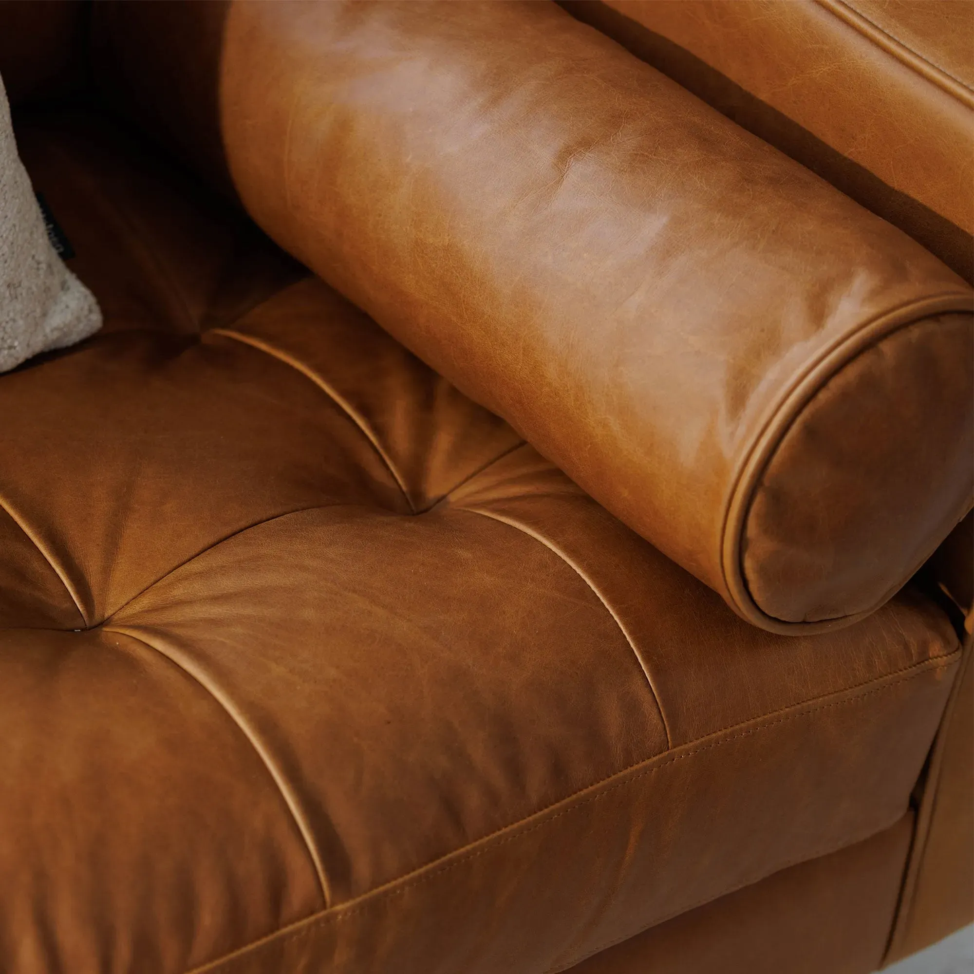 Hemingway 3-Seater Sofa - Brown, Leather