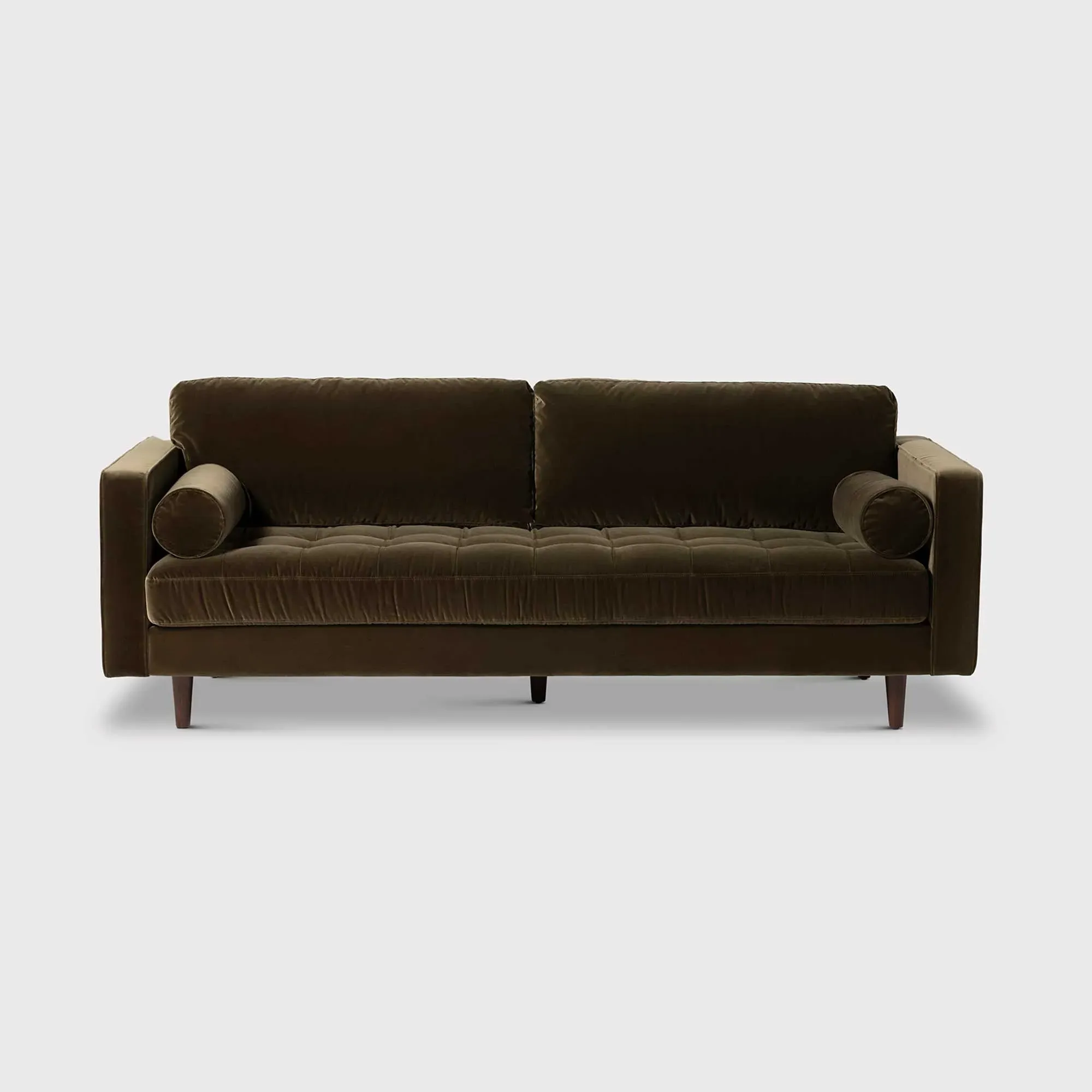 Hemingway 3-Seater Sofa - Green, Velvet image