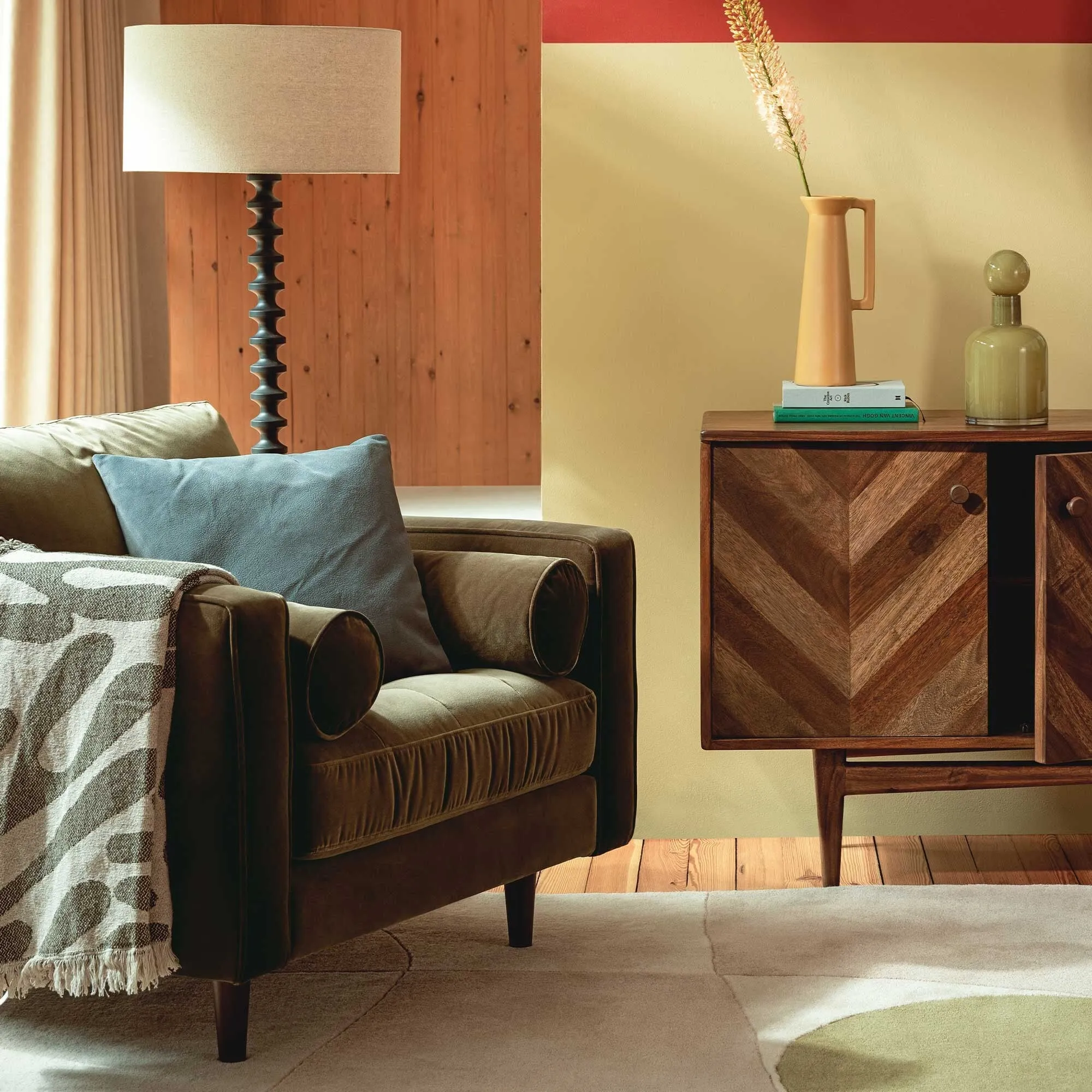 Hemingway Armchair - Green, Velvet