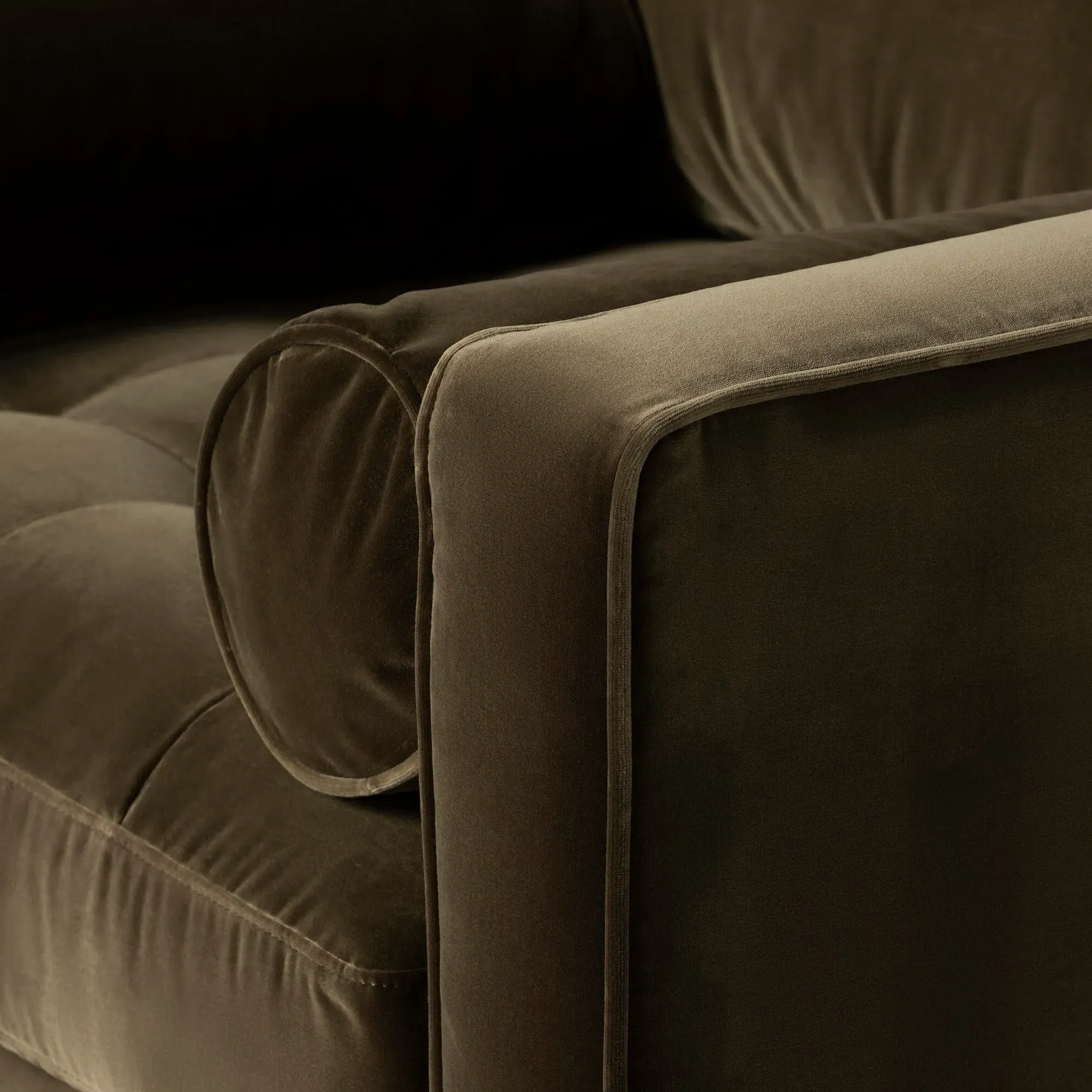 Hemingway Armchair - Green, Velvet