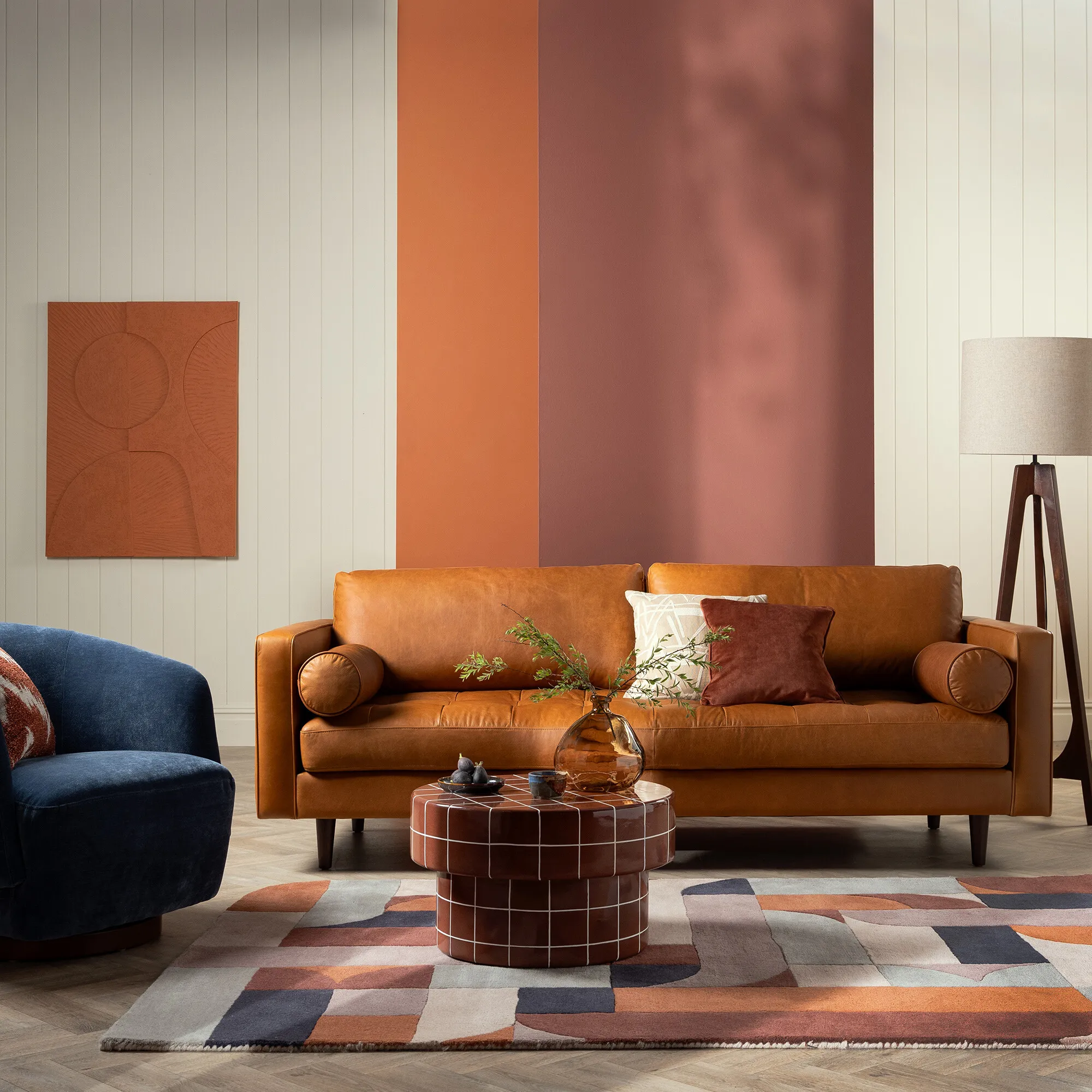 Hemingway Large 2-Seater Sofa - Brown, Leather