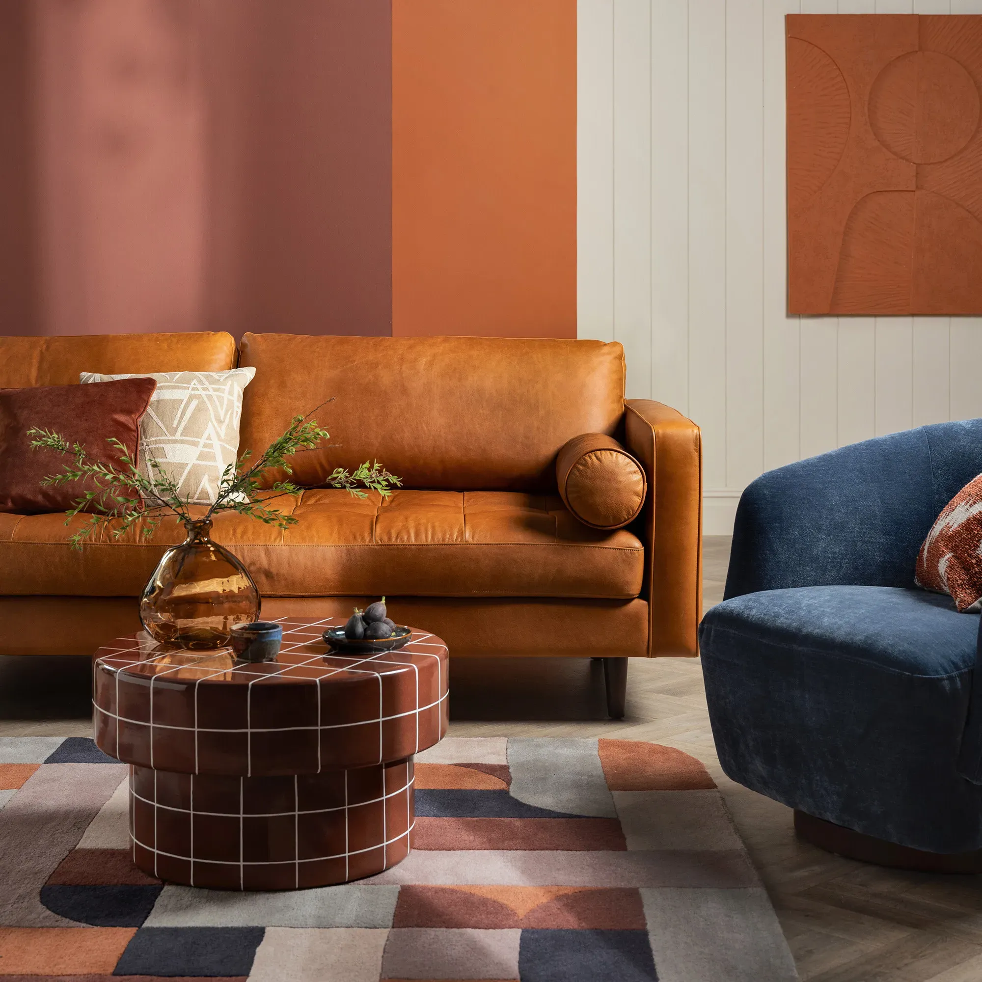 Hemingway Large 2-Seater Sofa - Brown, Leather