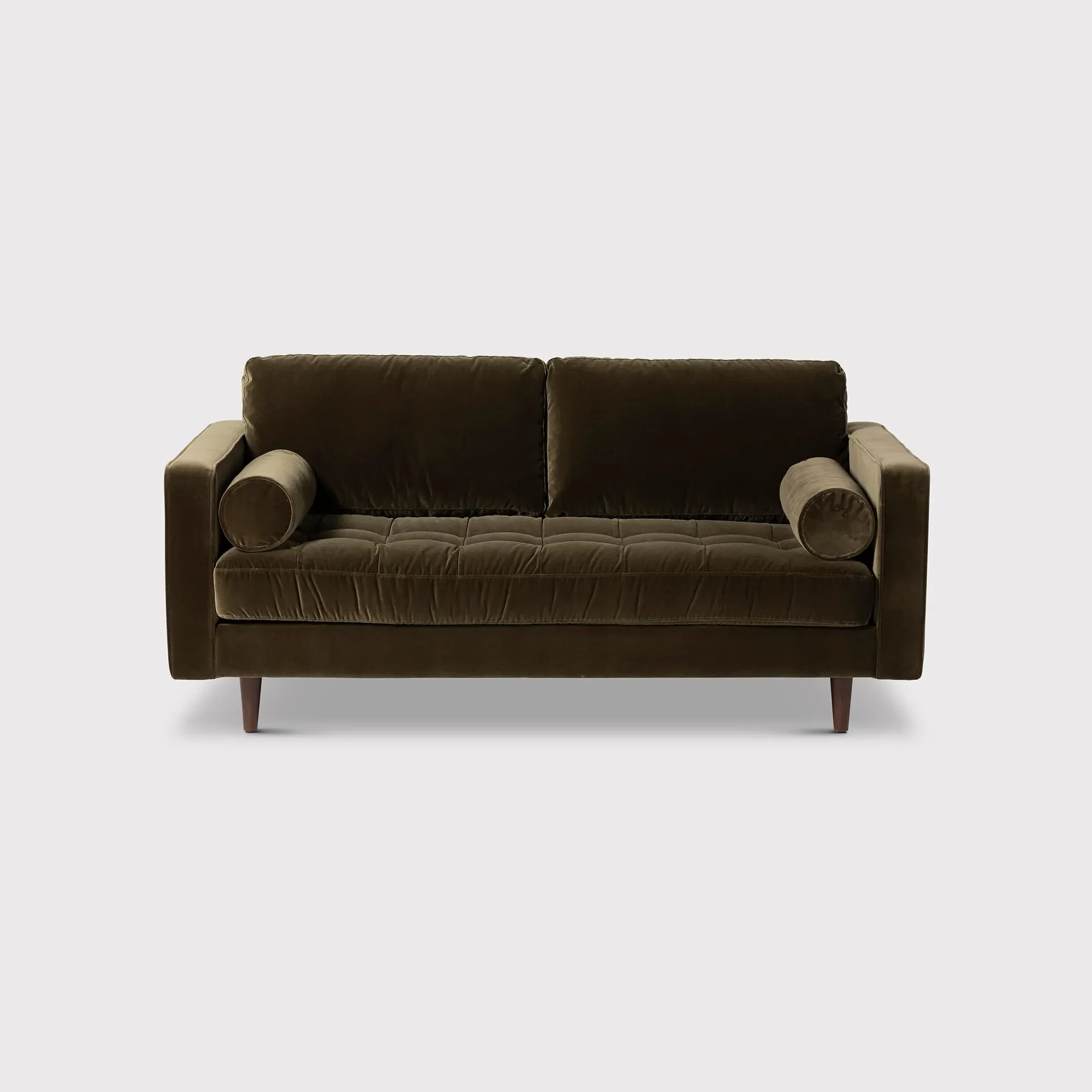 Hemingway Large 2-Seater Sofa - Green, Velvet image