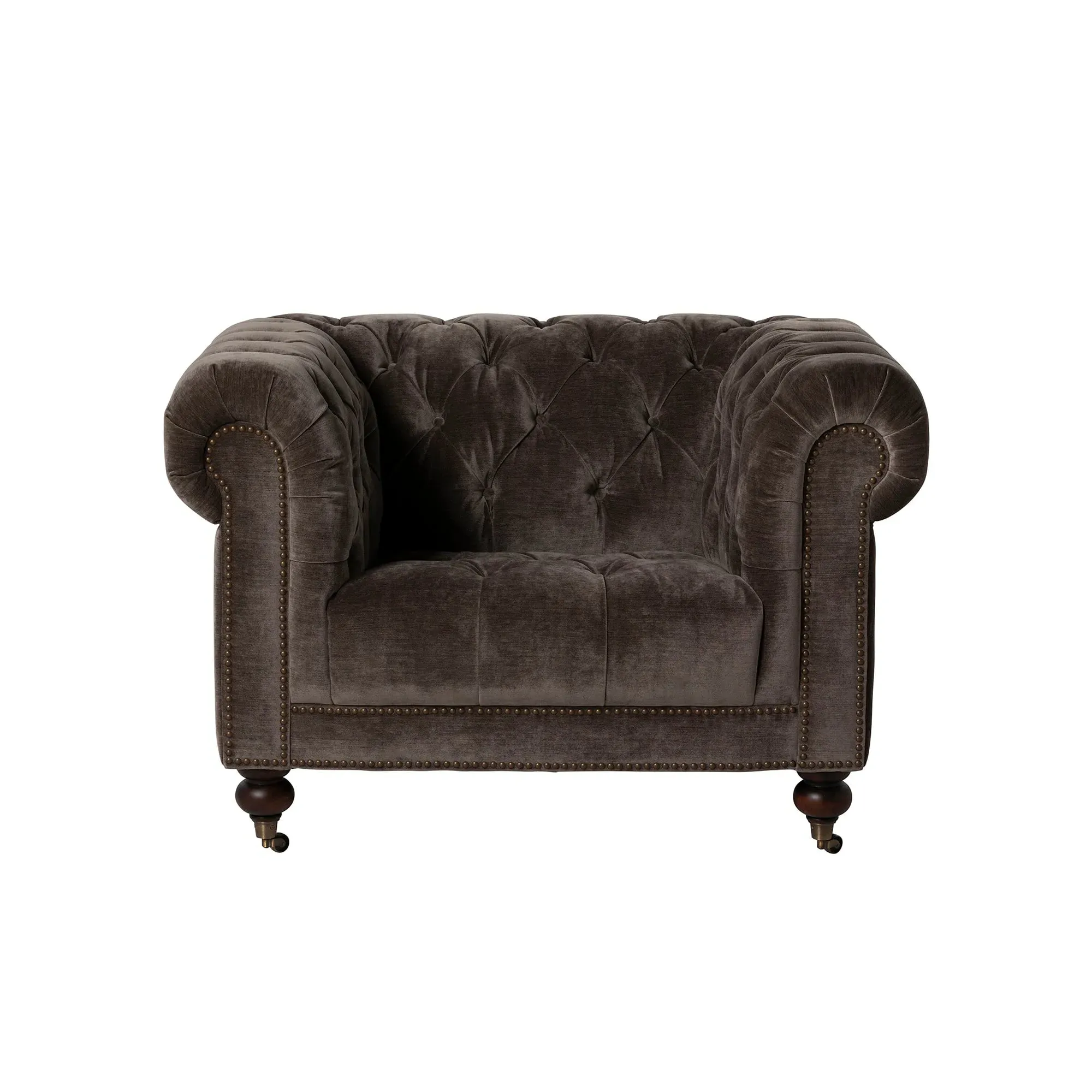 Henley Armchair - Grey, Fabric