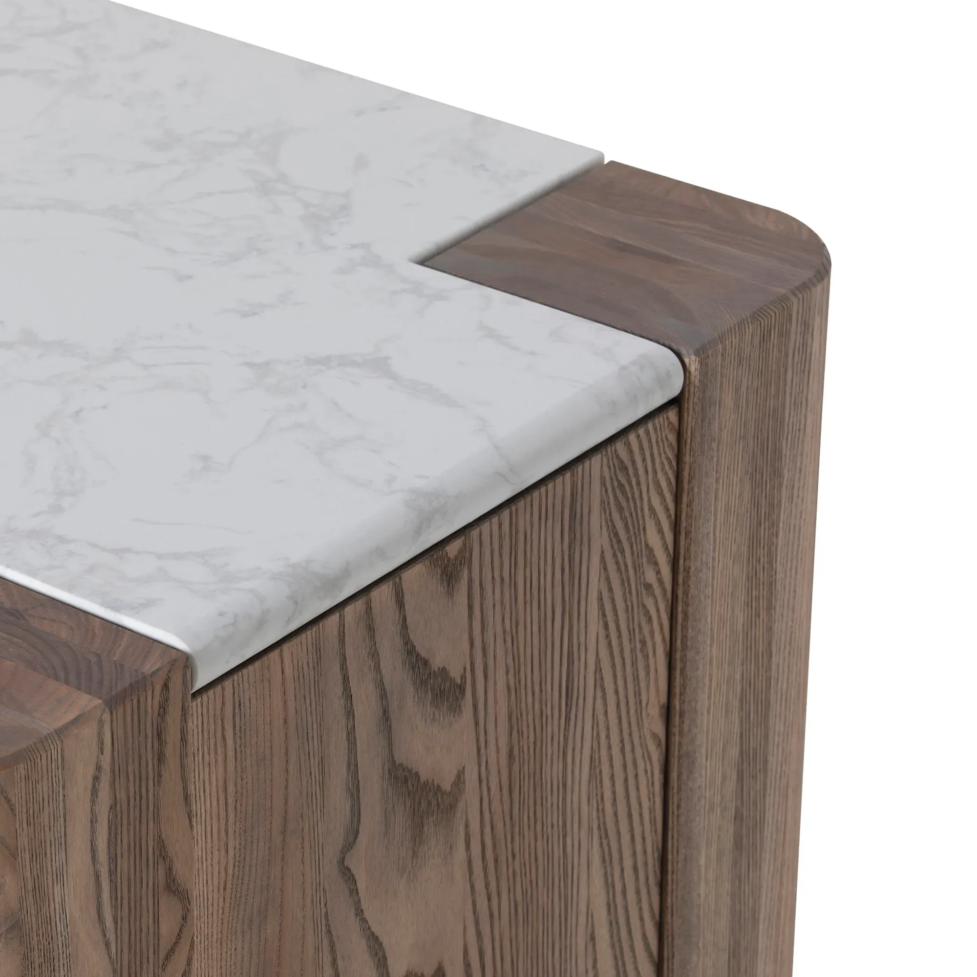 Hickory 3 Door Sideboard - Brown, Ash Wood