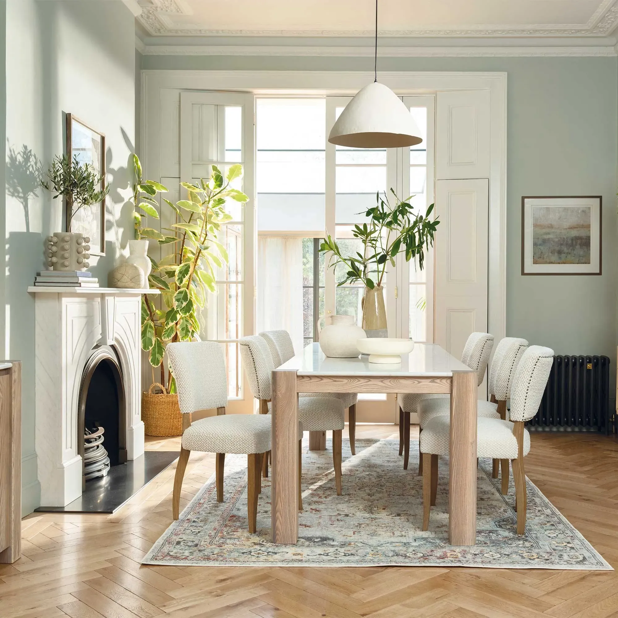 Hickory Dining Table - Brown, Ash Wood