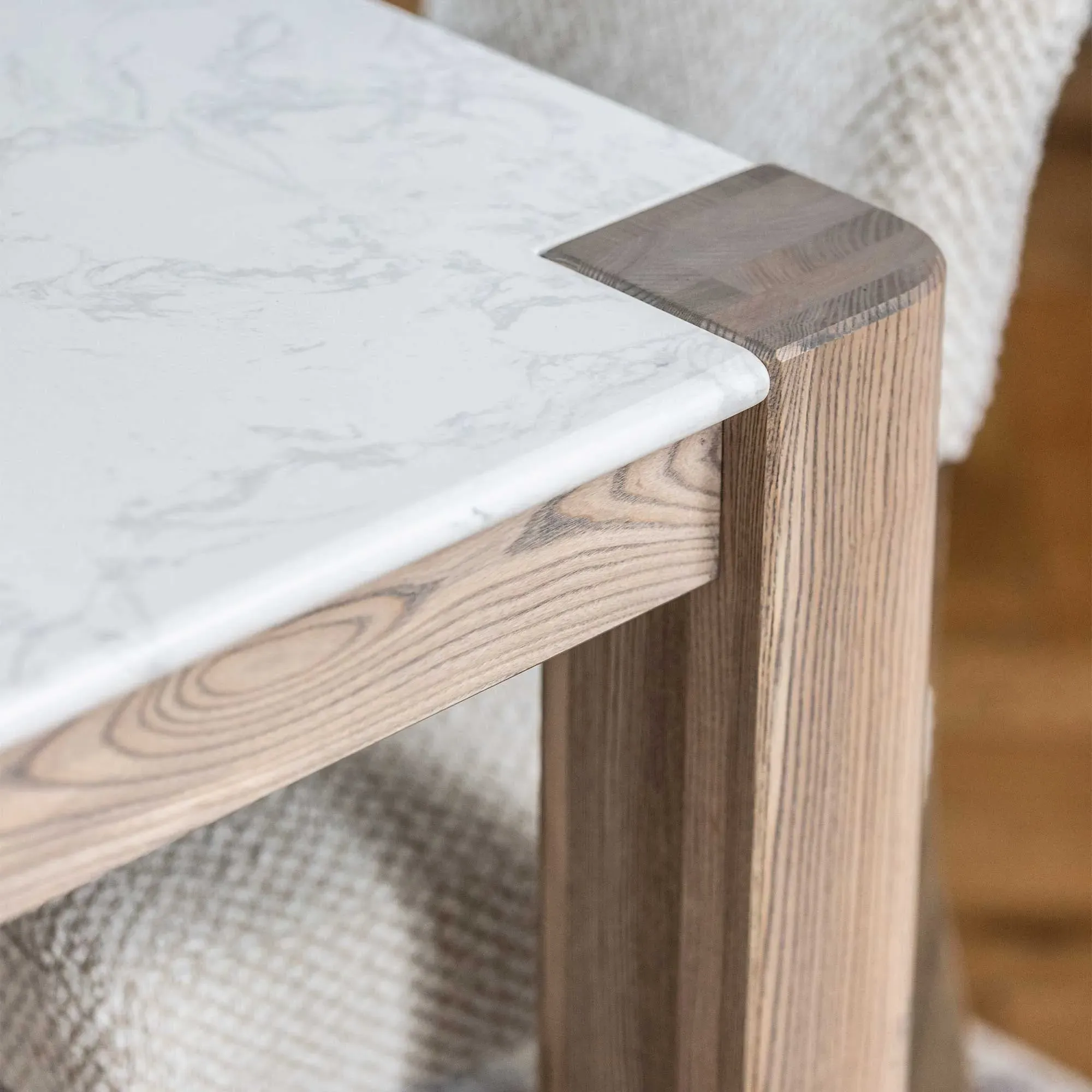 Hickory Dining Table - Brown, Ash Wood