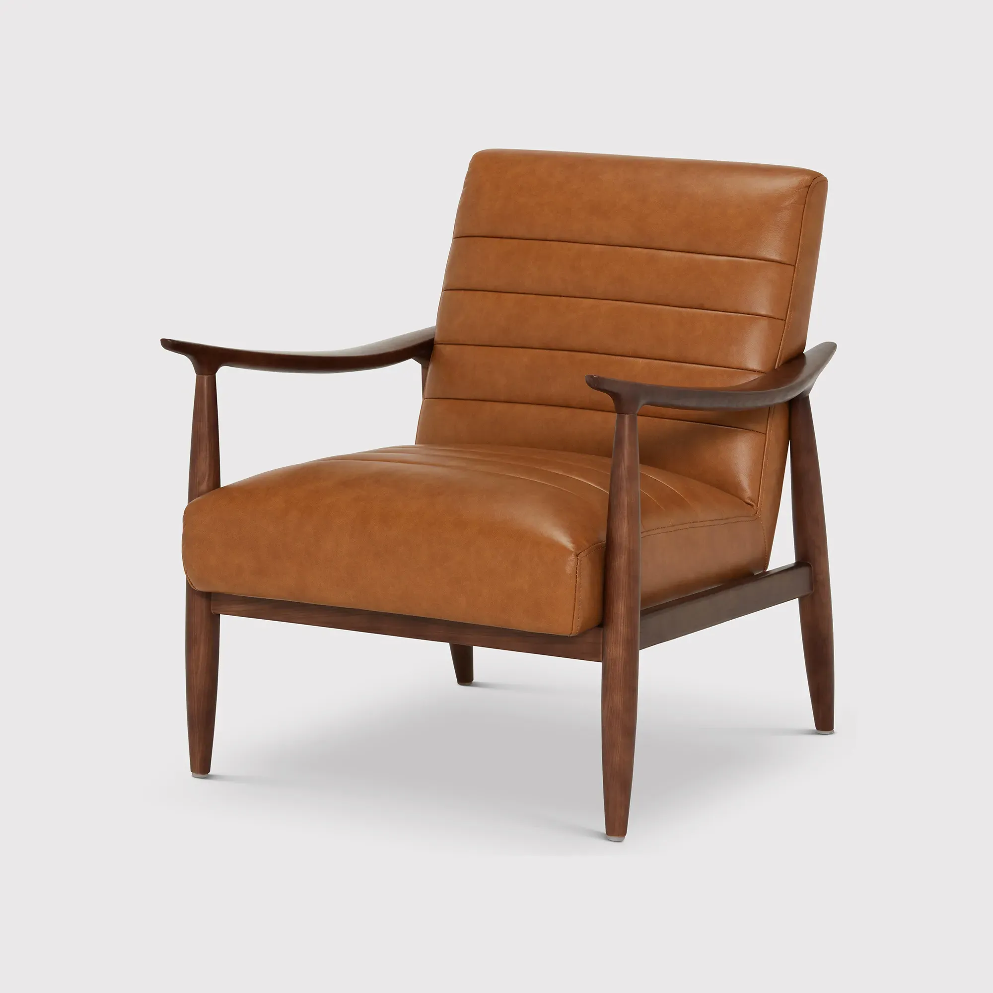 Hockney Armchair - Brown, Leather