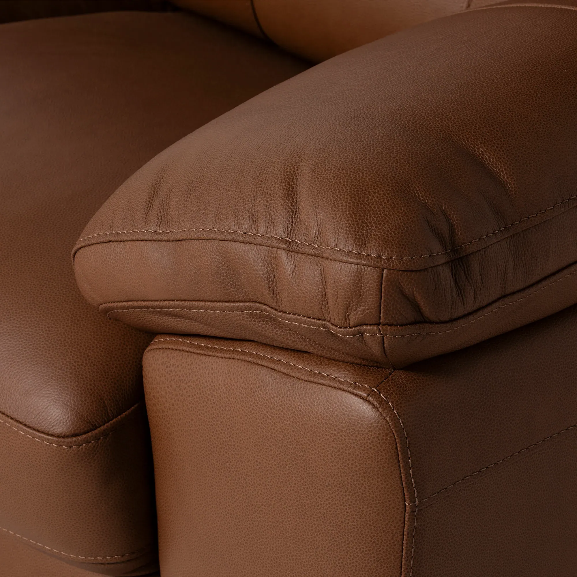 Holborn 2-Seater Sofa - Brown, Leather