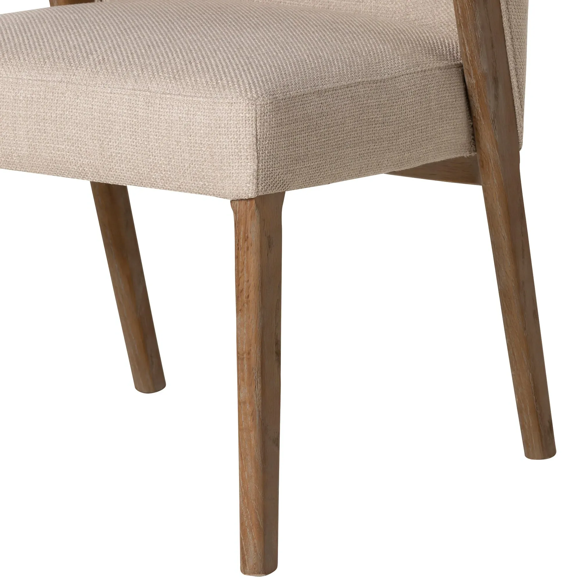Hollis Dining Chair - Neutral, Fabric