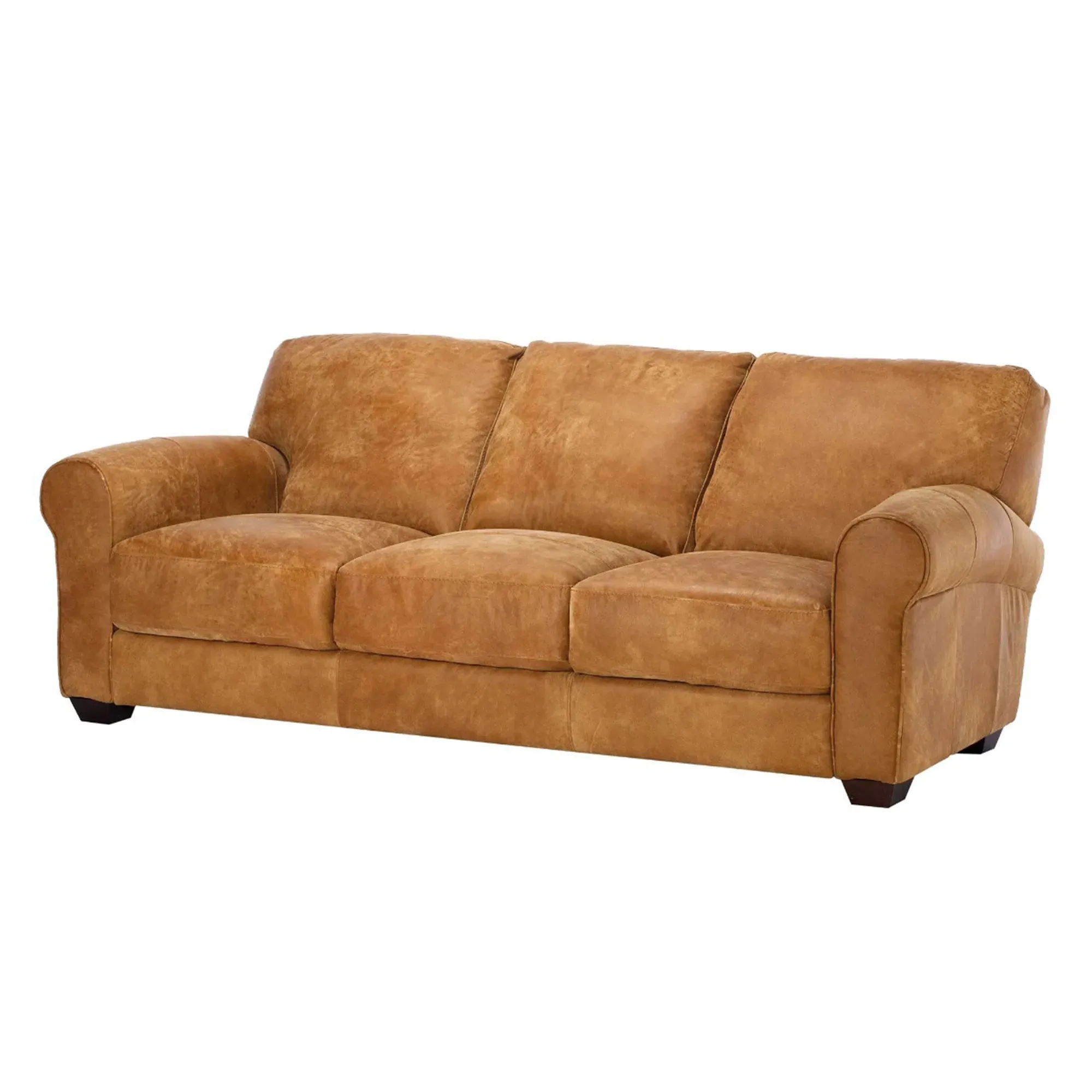 Houston 3-Seater Sofa - Brown, Leather