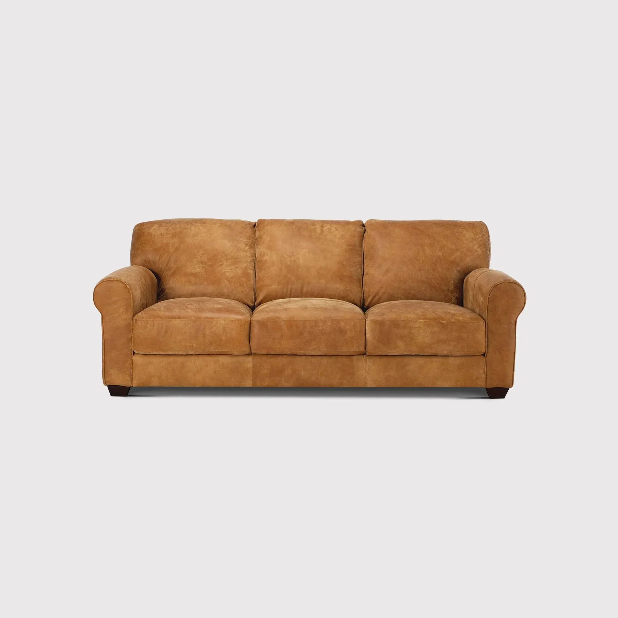 Houston 3-Seater Sofa - Brown, Leather image
