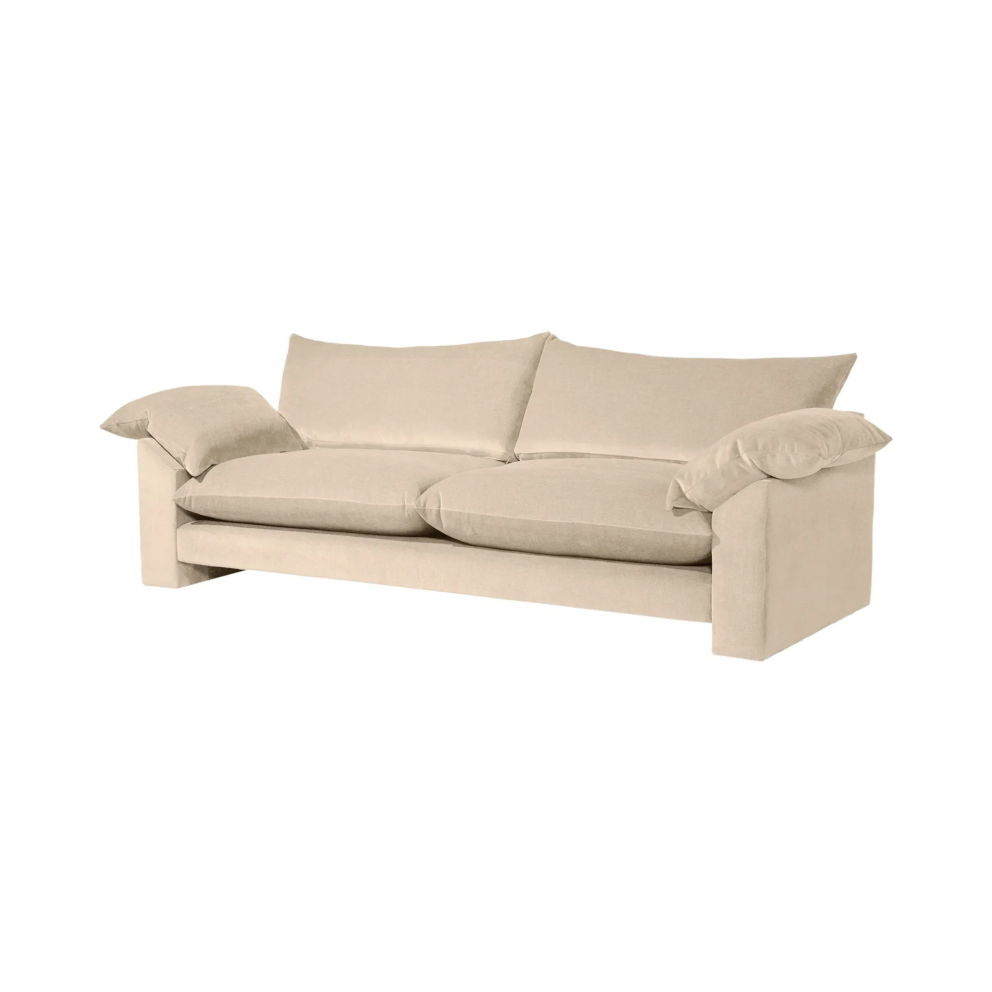 Hoxton Extra Large Sofa - Neutral, Fabric