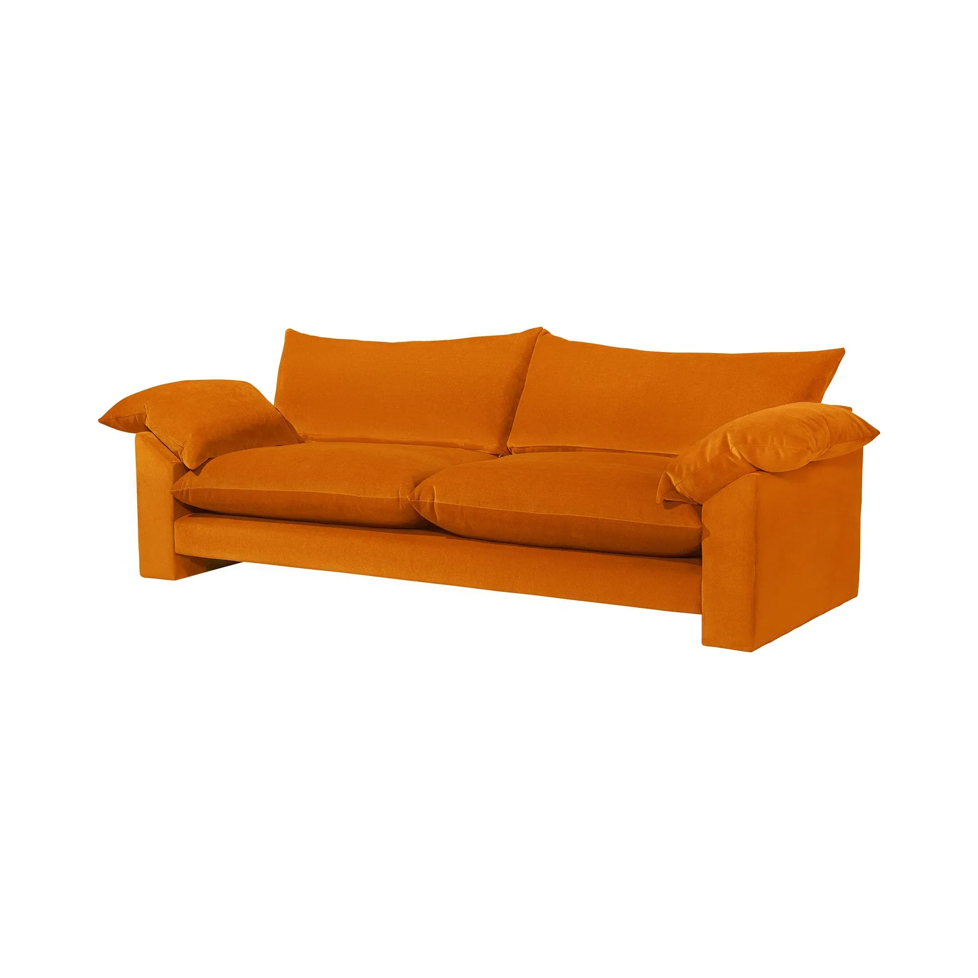 Hoxton Extra Large Sofa - Orange, Fabric
