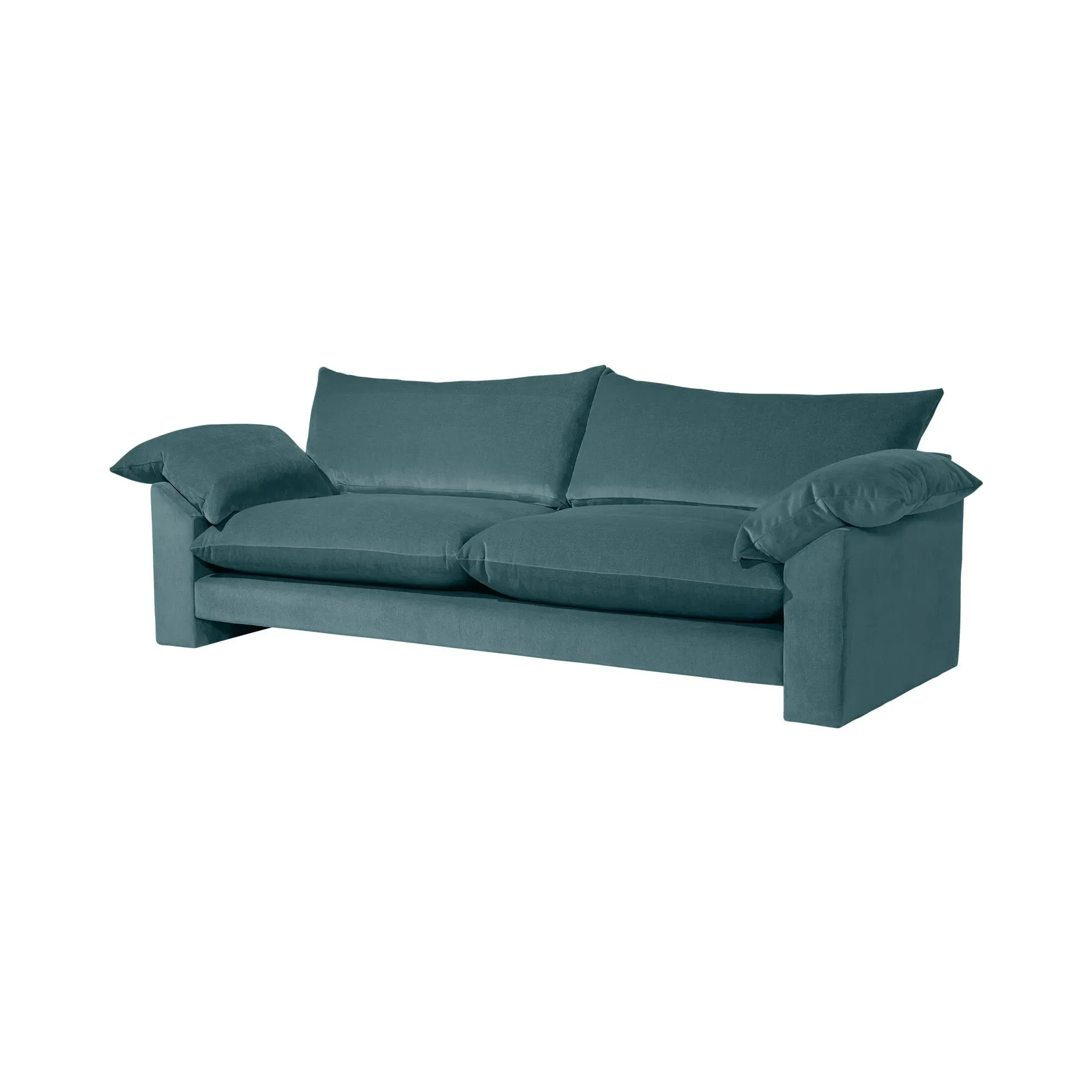 Hoxton Extra Large Sofa - Teal, Fabric