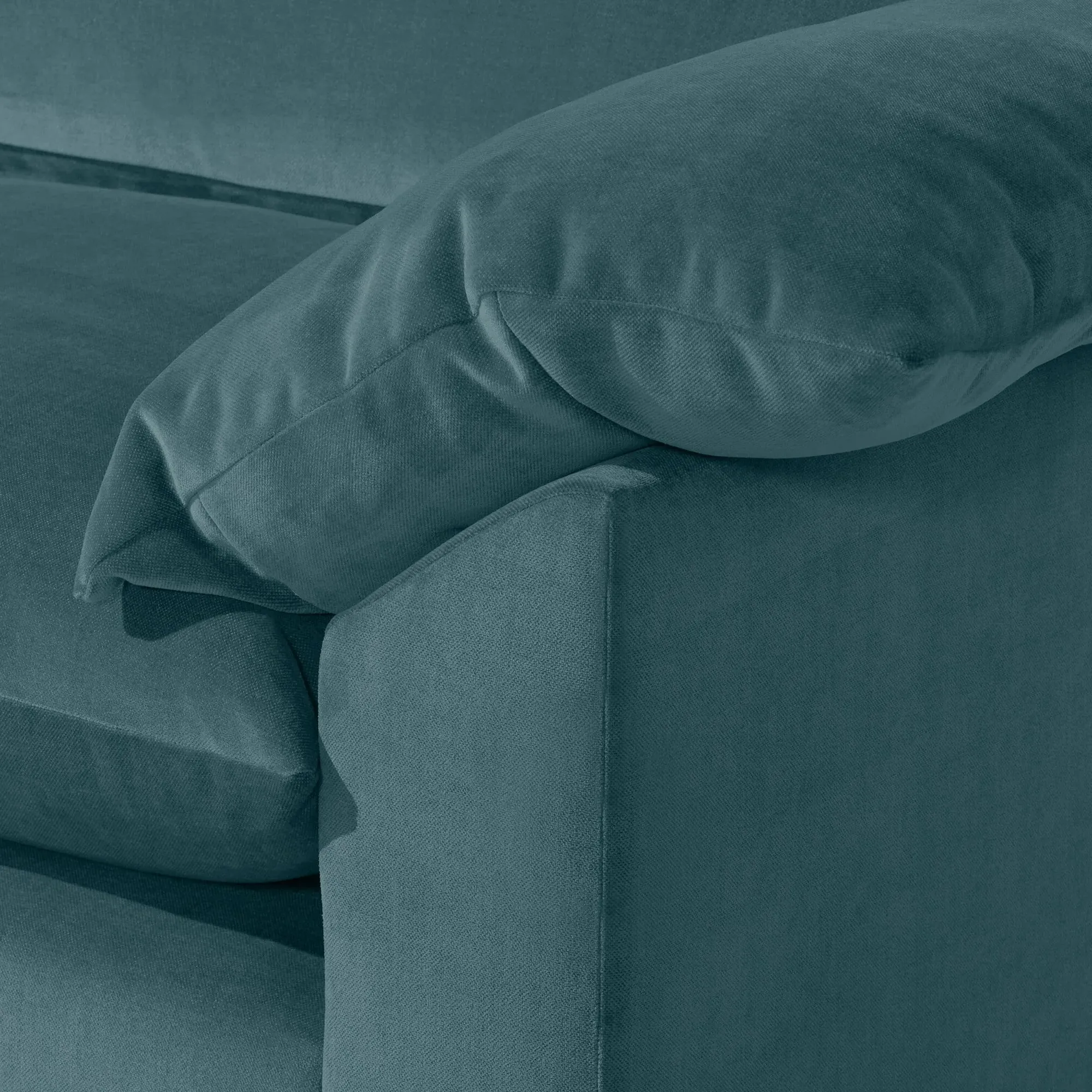 Hoxton Extra Large Sofa - Teal, Fabric