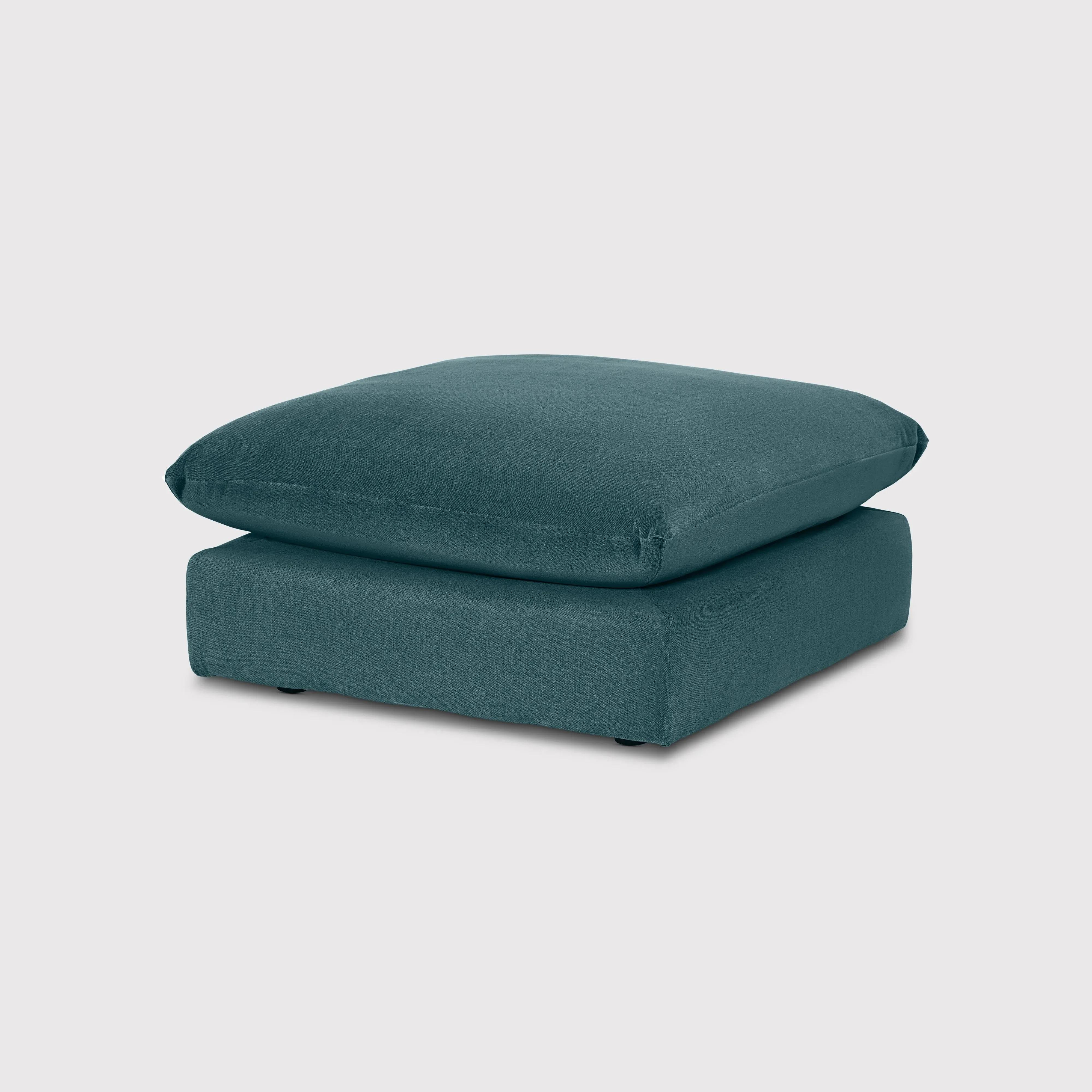 Hoxton Footstool - Teal, Fabric