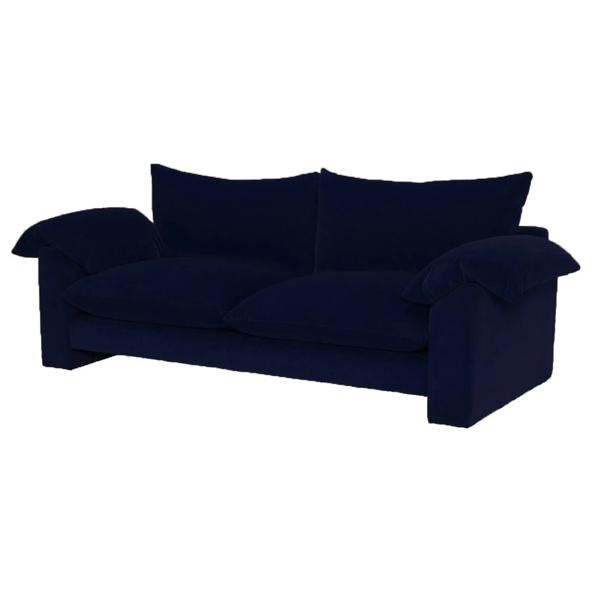 Hoxton Large Sofa - Navy, Fabric