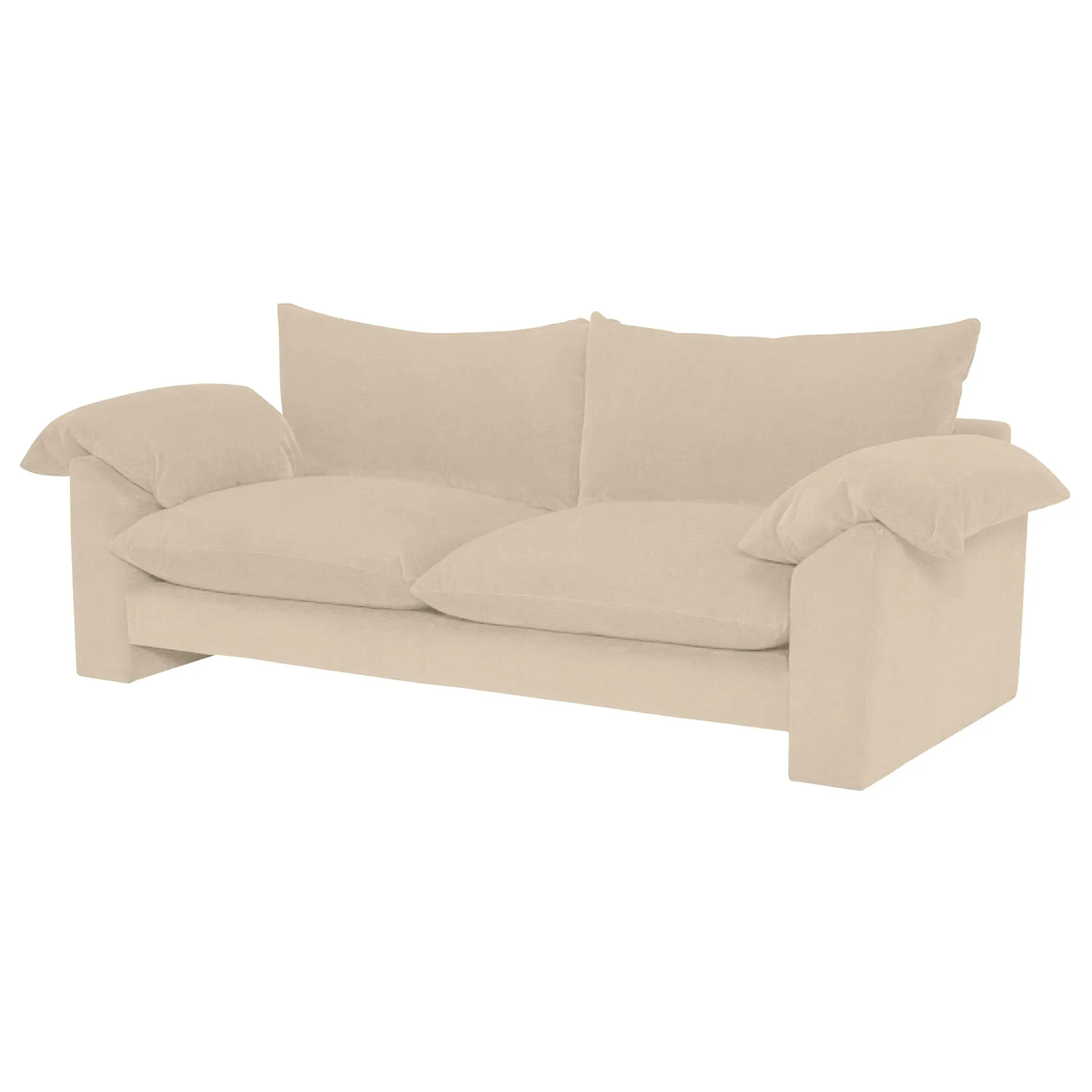 Hoxton Large Sofa - Neutral, Fabric