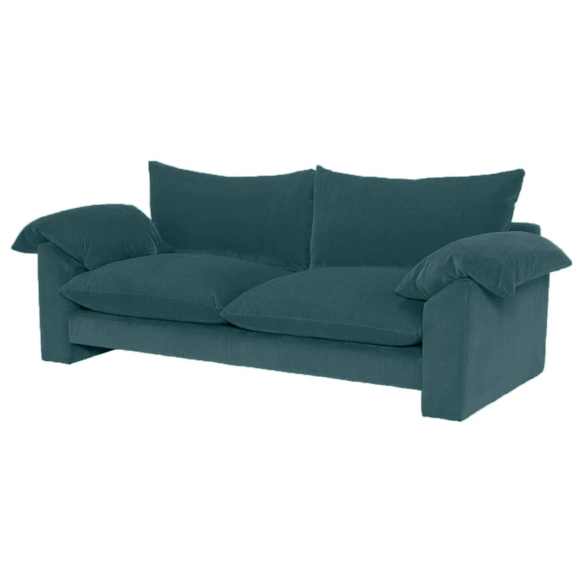 Hoxton Large Sofa - Teal, Fabric