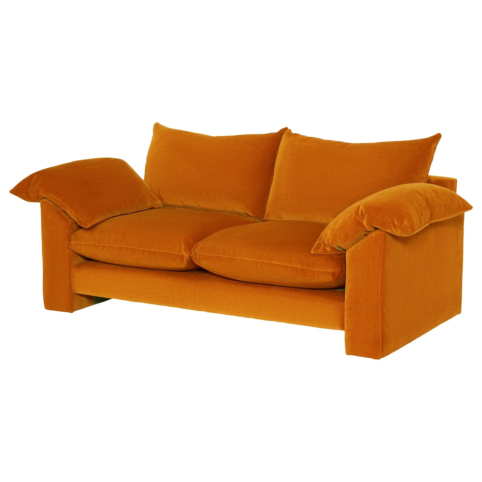 Hoxton Small Sofa - Orange, Fabric