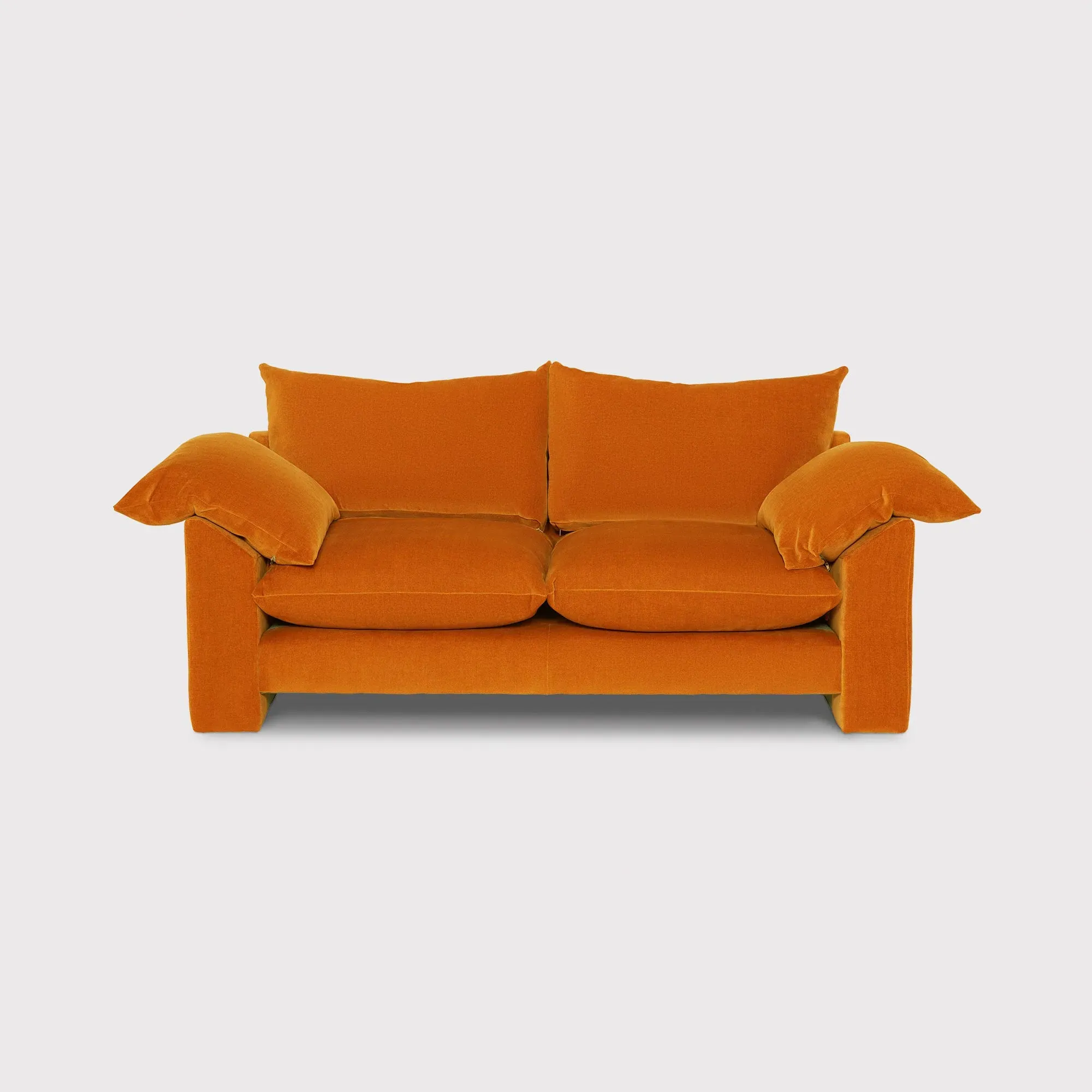 Hoxton Small Sofa - Orange, Fabric