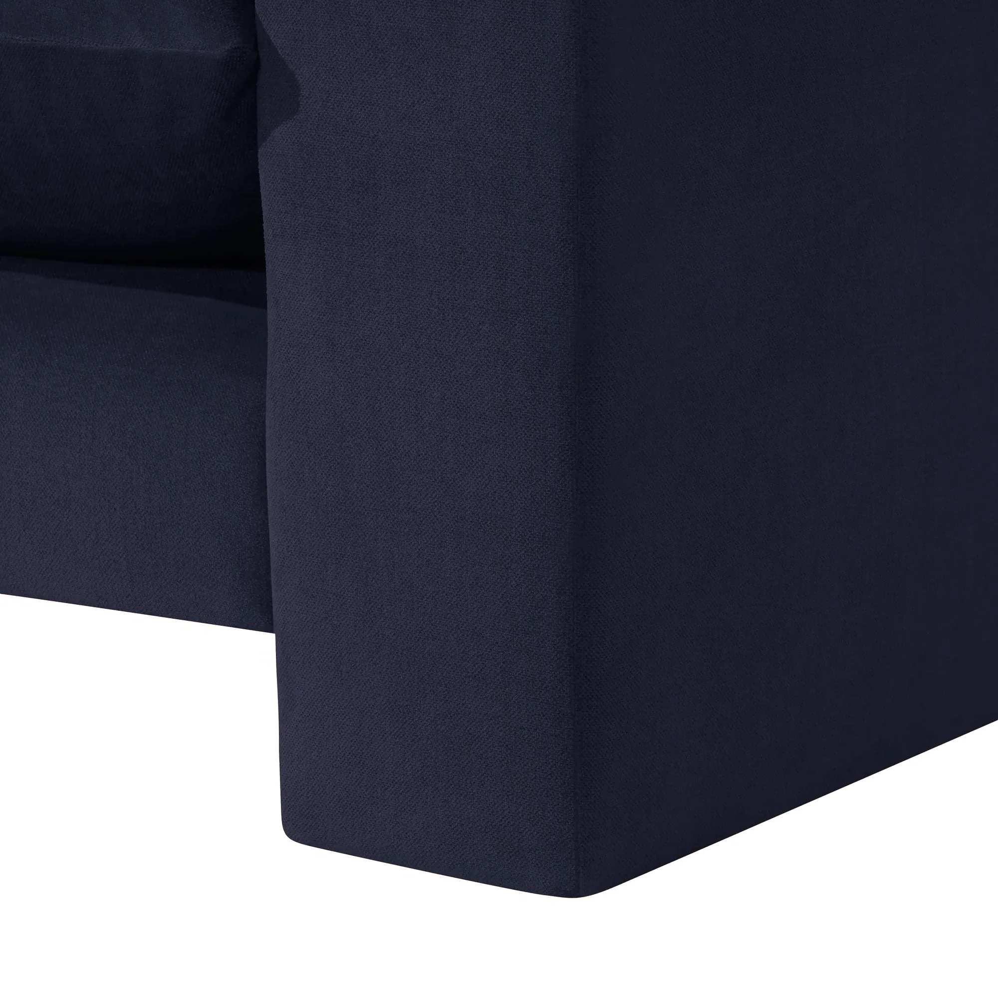 Hoxton Snuggler Chair - Navy, Velvet