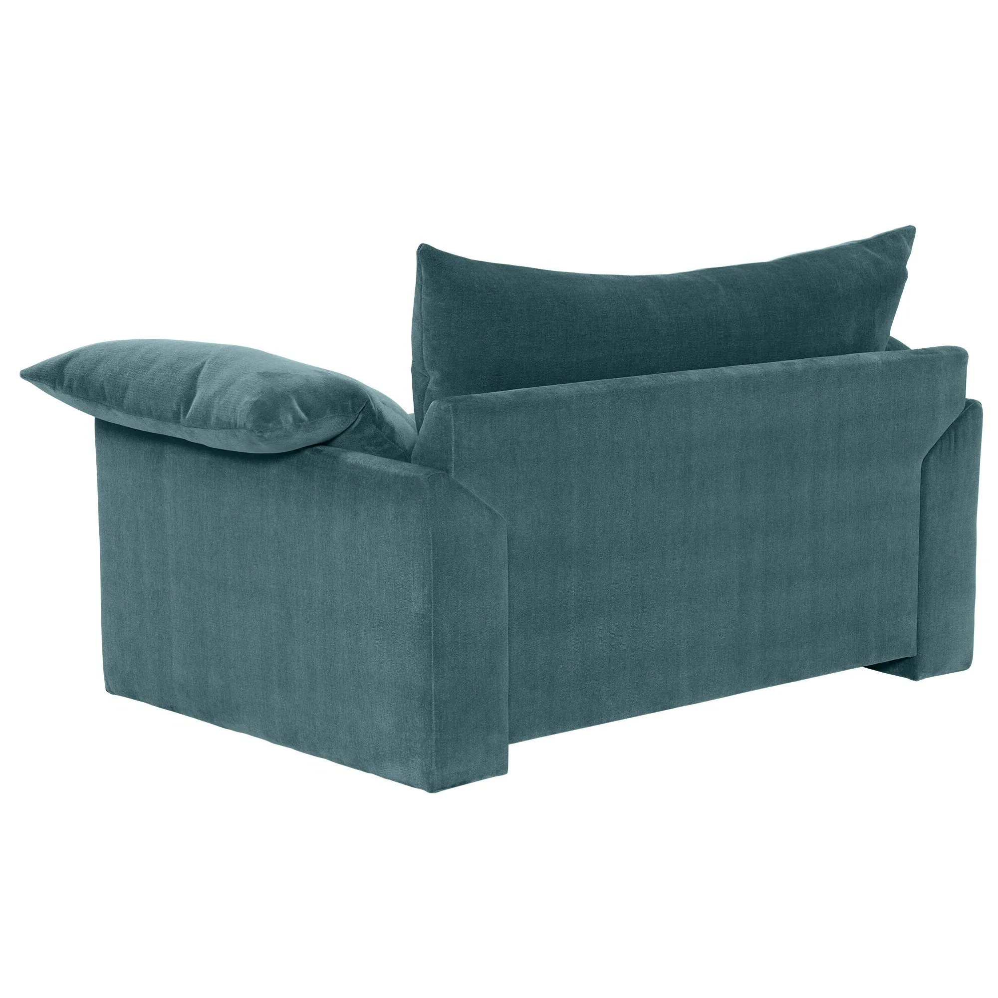 Hoxton Snuggler Chair - Teal, Velvet