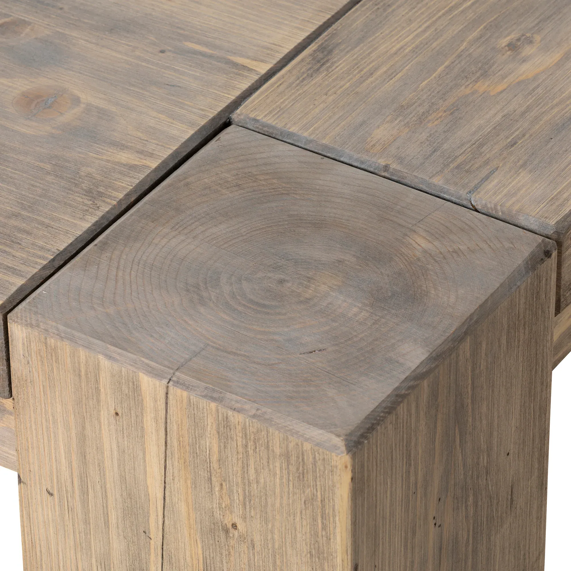 Huxley Rectangle Coffee Table - Brown, Reclaimed Wood