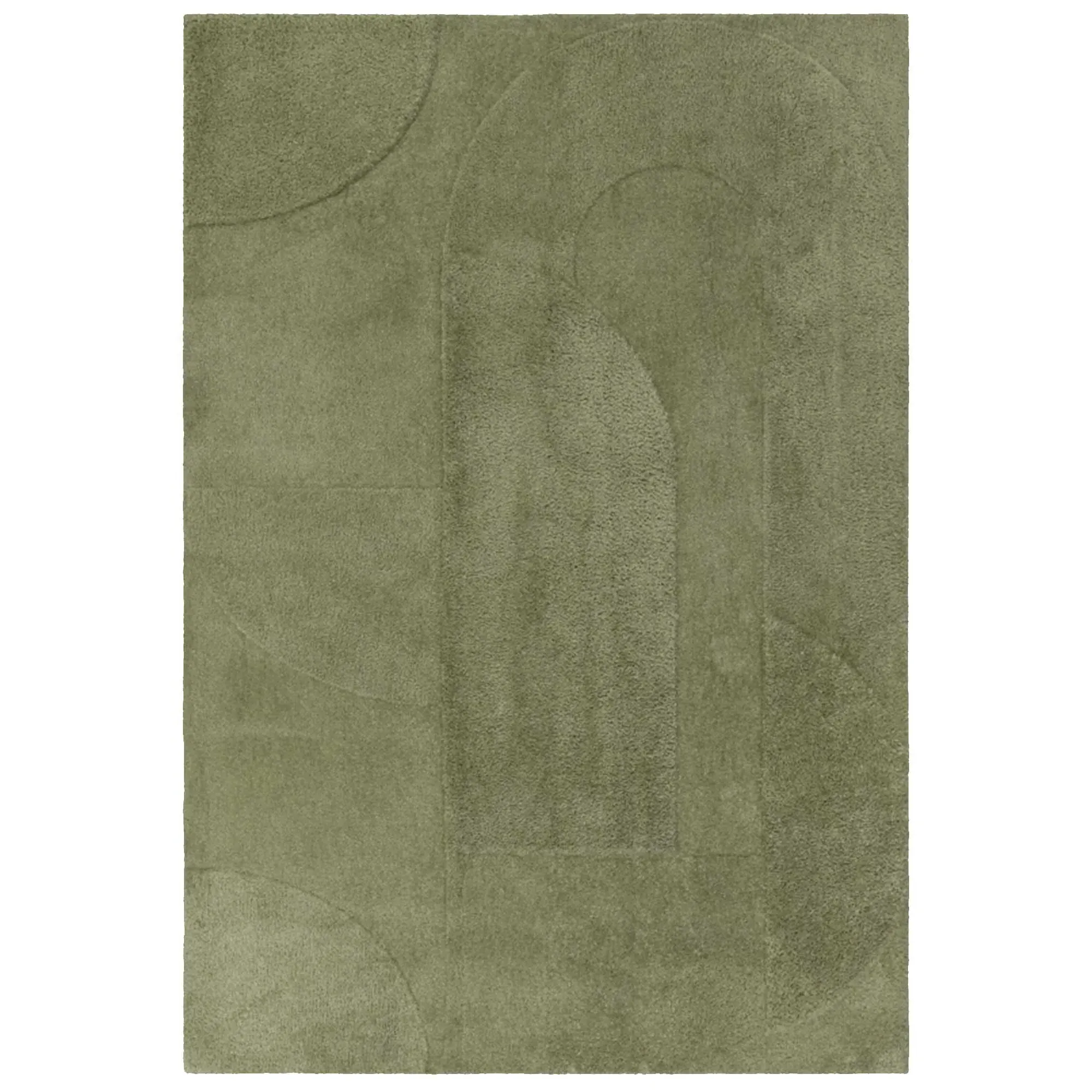 Illusion Rug - Green, Polyester