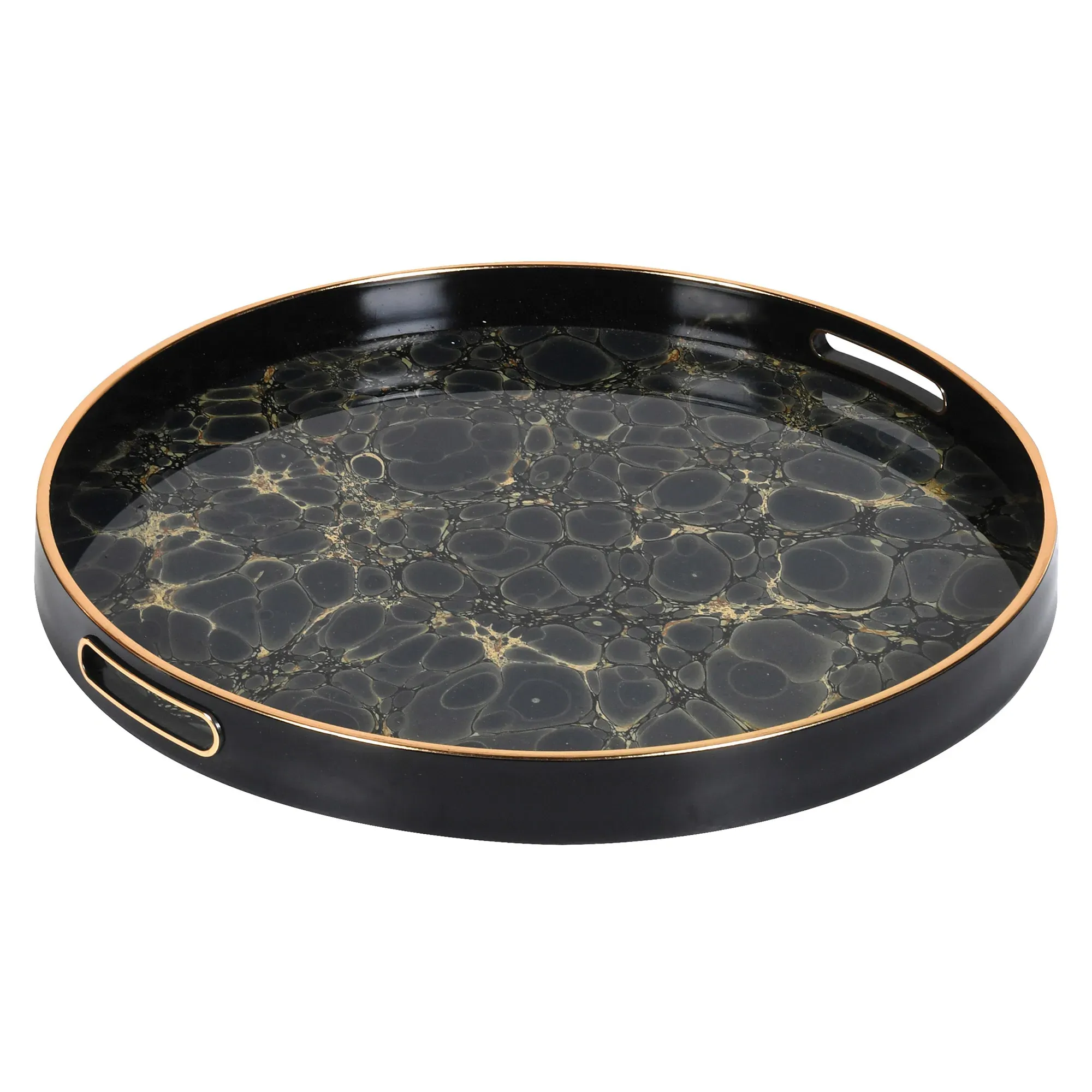 Indigo Marbled Tray - Blue, Plastic image