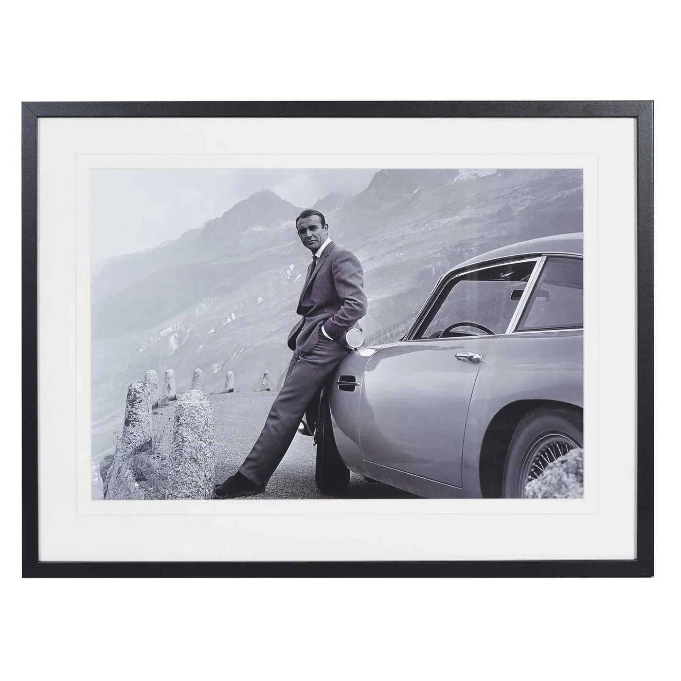 James Bond Aston Martin Frame Print - Multi